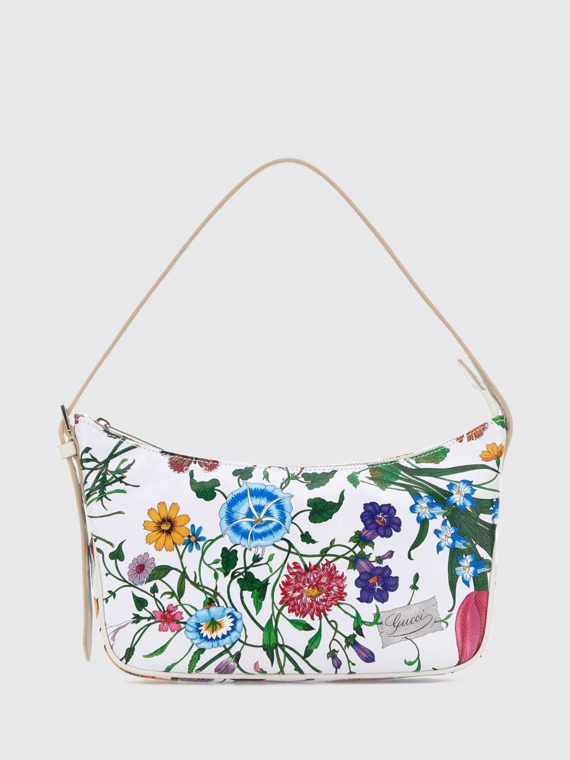 Gucci Lady Lunetta Floral Print Cotton Mini Shoulder Bag