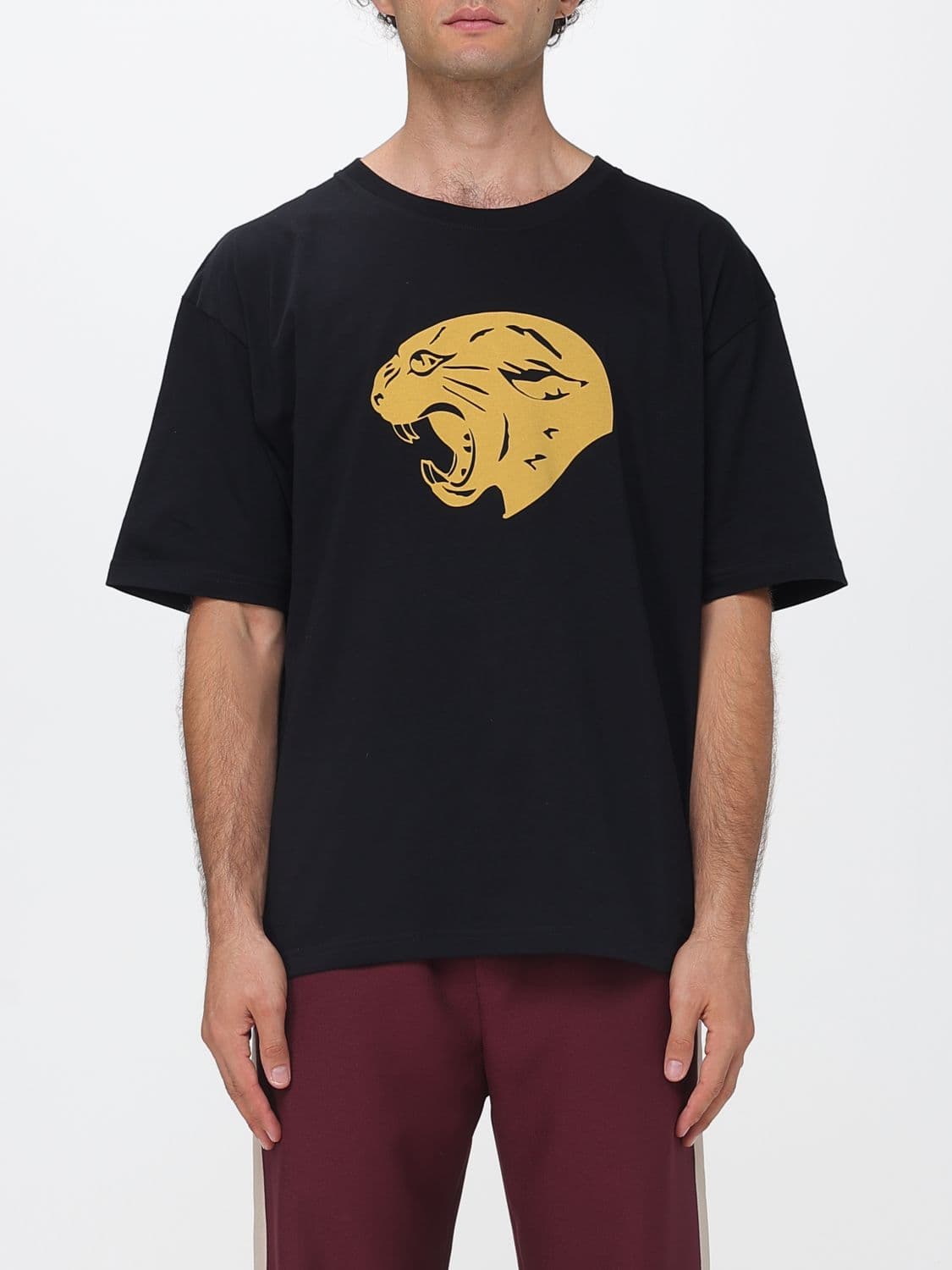 Valentino Garavani Cotton Crewneck T-Shirt with Graphic Print and Dropped Shoulders