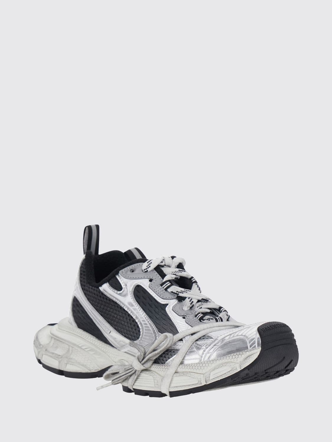 Balenciaga 3XL Bicolor Mesh and Rubber Sneakers with Worn-Out Effect