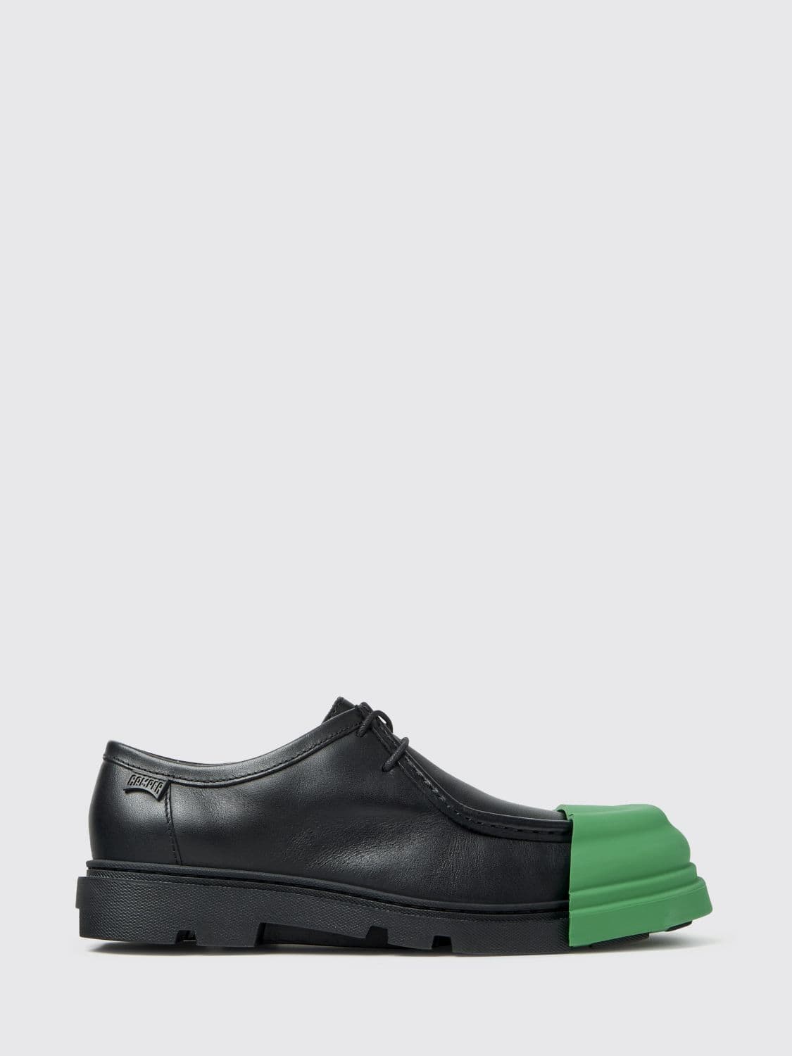 Camper Junction Bicolour Calfskin Leather Lace-Up Shoes with Rubber Toe