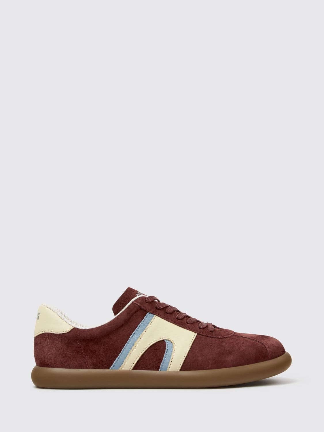 Camper Pelotas Soller Low-Top Sneakers in Smooth and Suede Leather with Logo