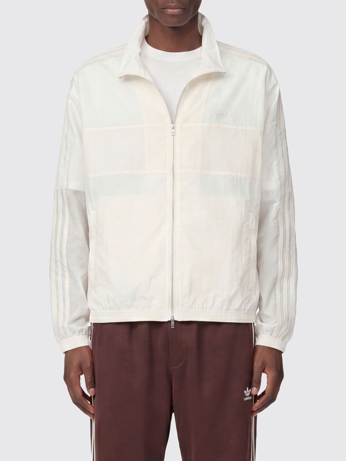 Adidas Originals x Wales Bonner Lightweight Windbreaker Jacket with High Neck