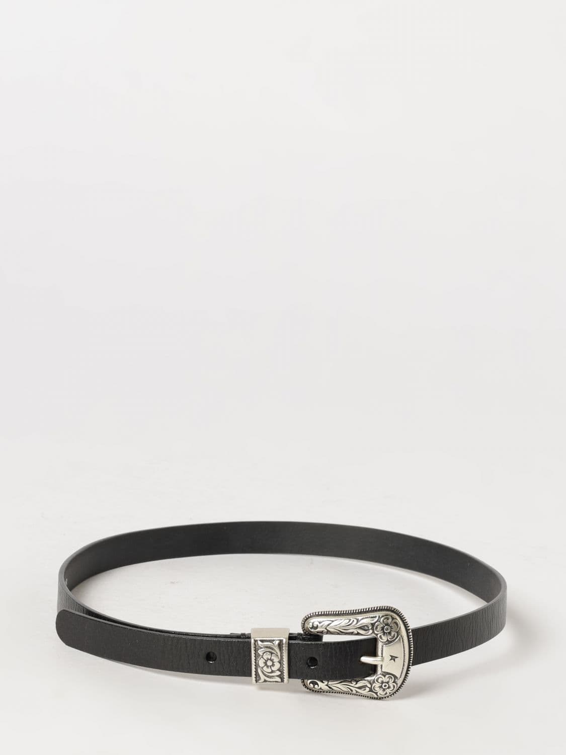 Golden Goose Cowhide Leather Belt with Pin Buckle