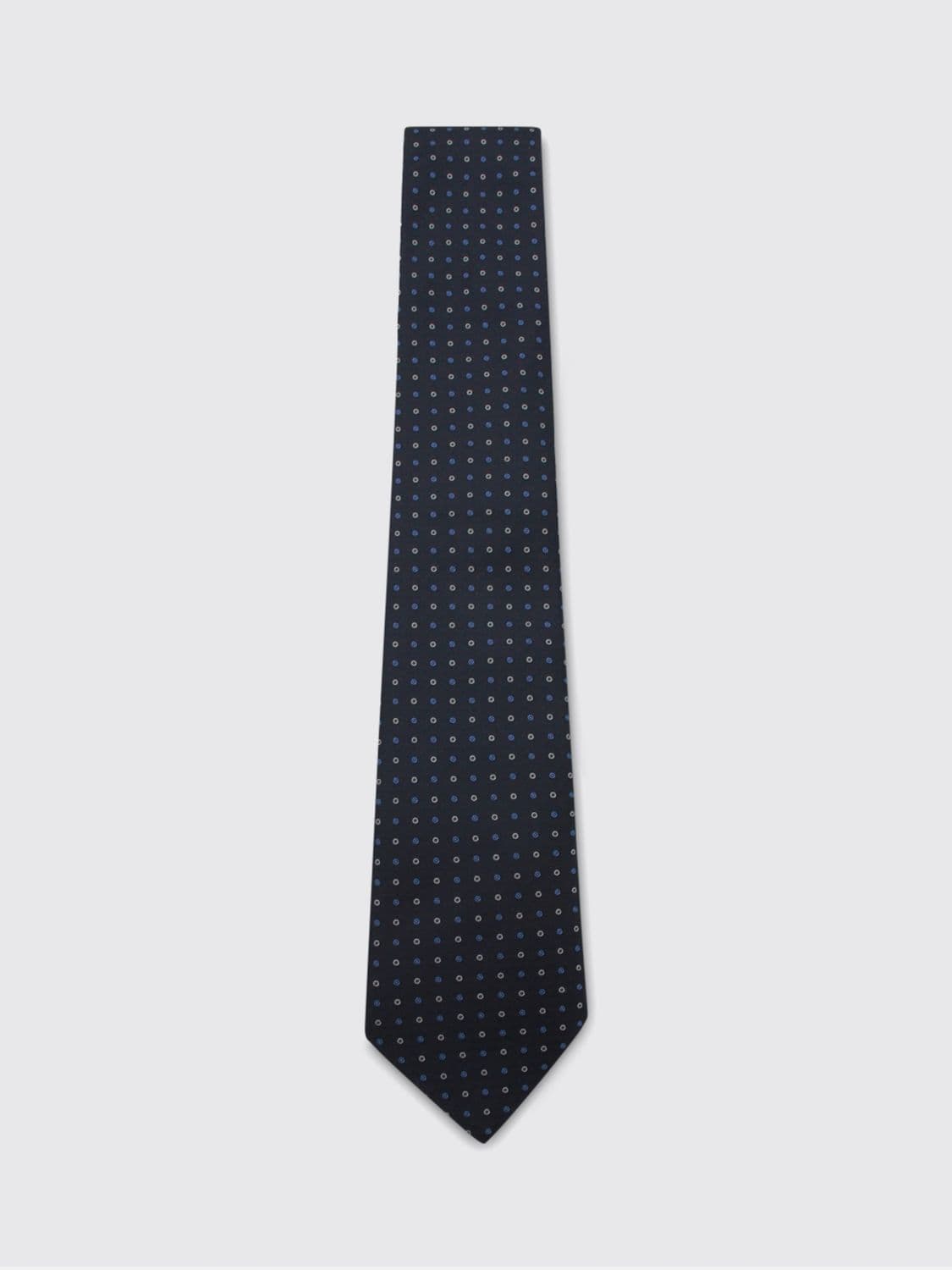 Canali Floral Print Pure Silk Tie