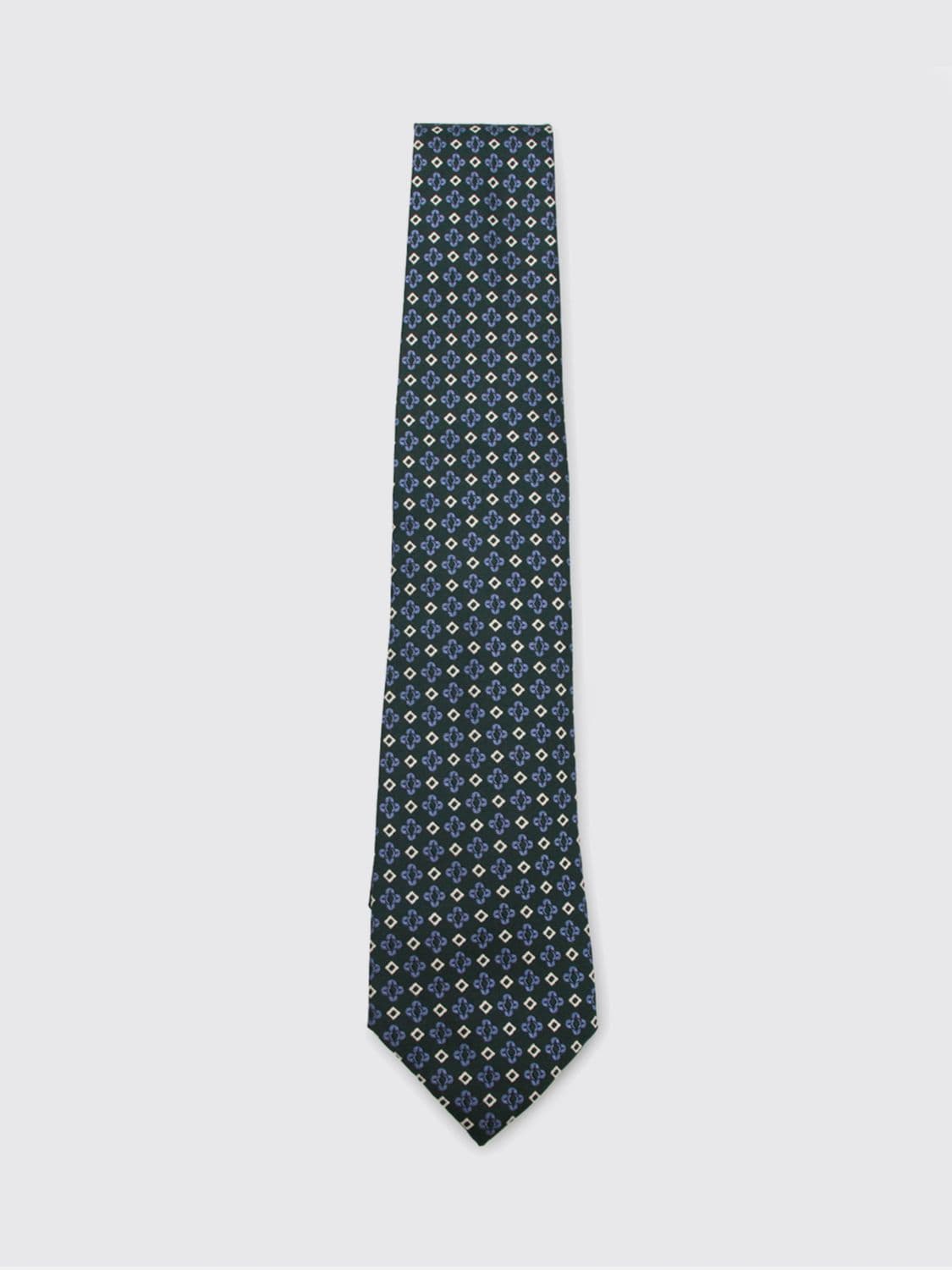 Canali Geometric Print Pure Silk Tie · OS