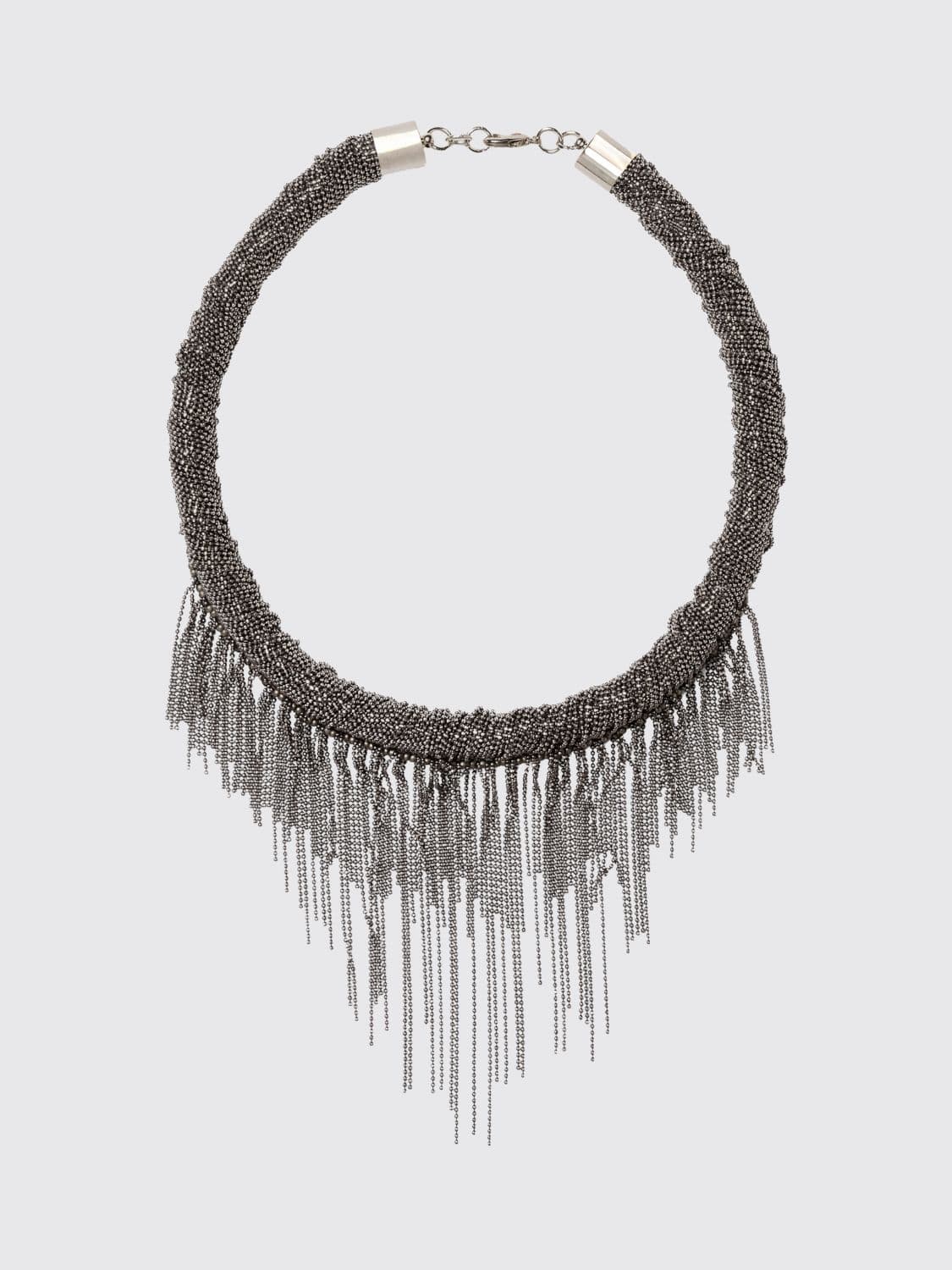 Fabiana Filippi Nickel-Free Multi-Strand Brass Choker Necklace