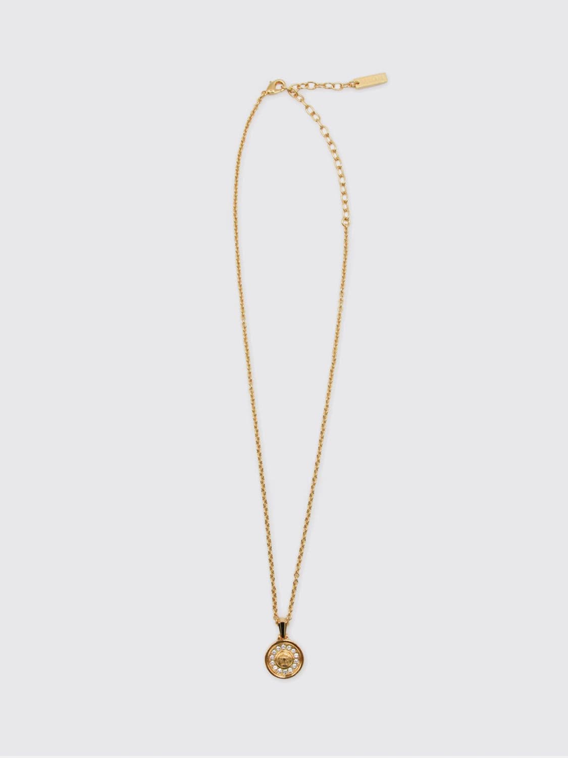 Versace Medusa Pendant Brass Choker Necklace with Crystals · OS