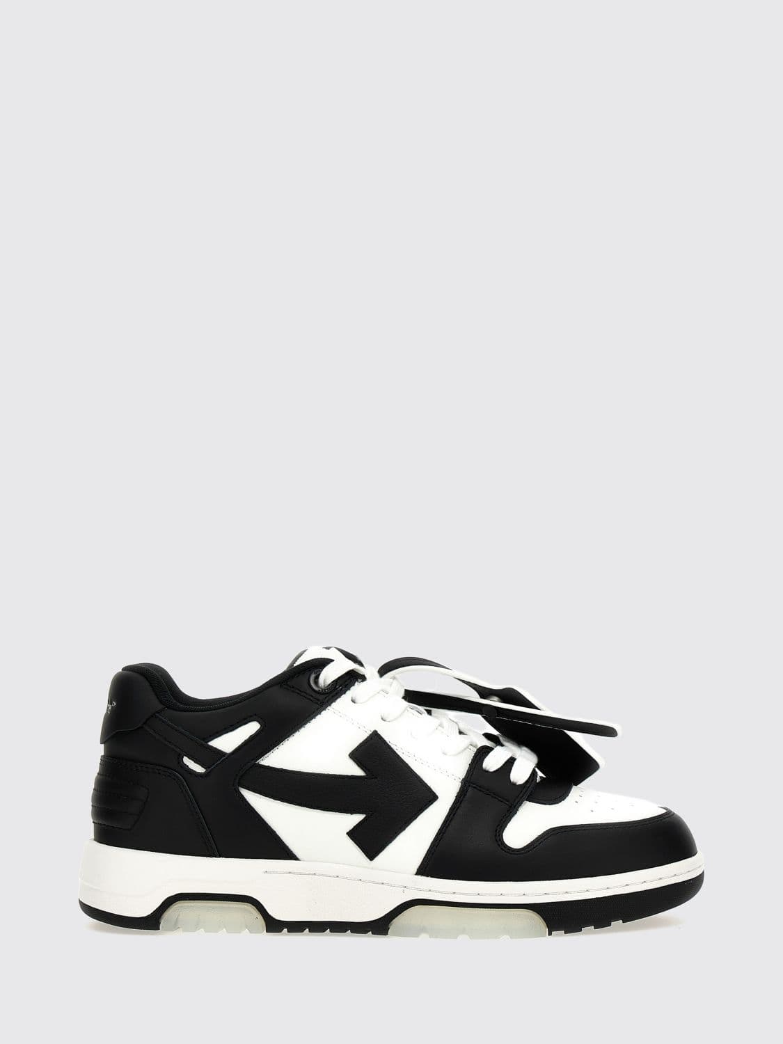 Off-White Out Of Office Bicolor Smooth Leather Low-Top Sneakers with Tag