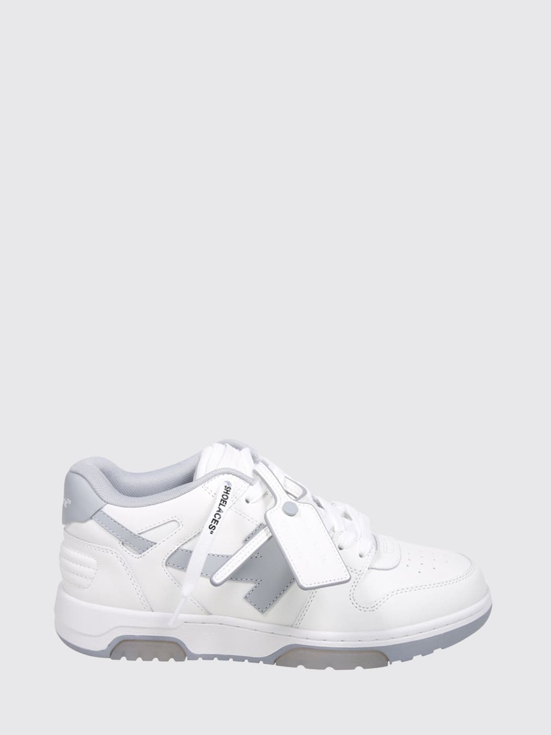 Off-White Bicolor Out Of Office Sneakers in Leather and Recycled Polyester