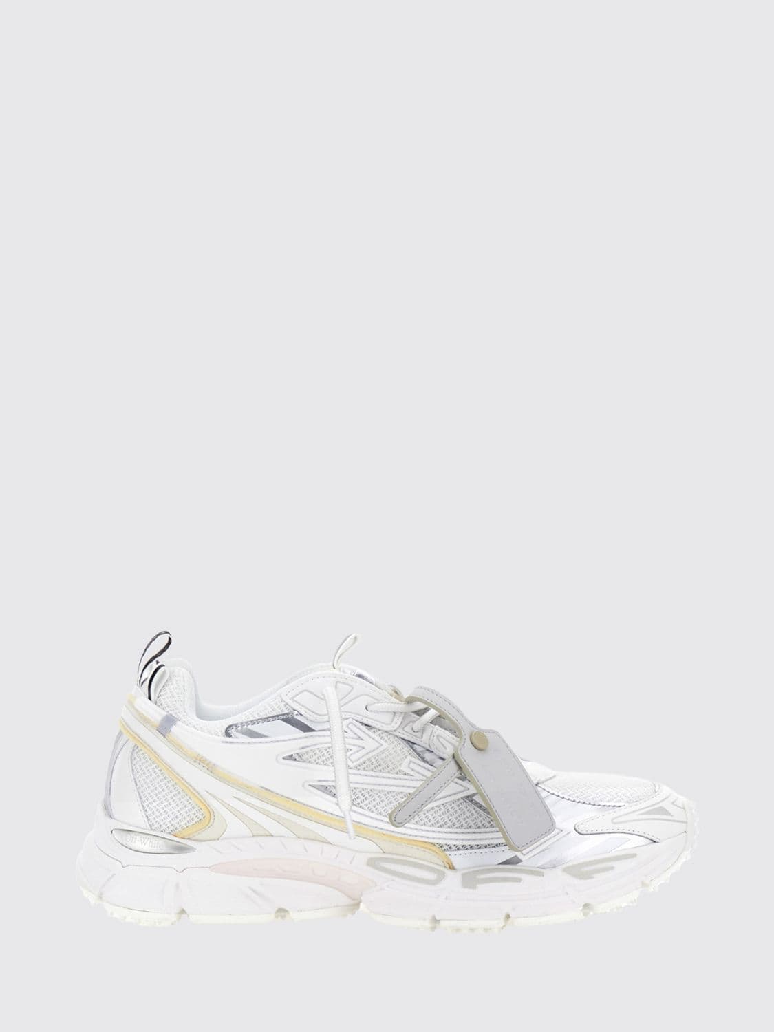 Off-White Bicolour Be Right Back Mesh Trainers with a Notched Sole