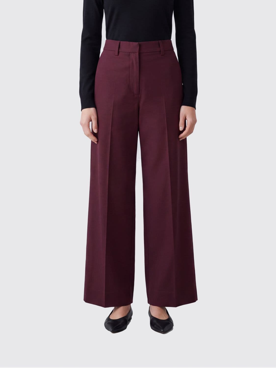 's Max Mara High-Waisted Wide-Leg Cotton Palazzo Trousers · 36