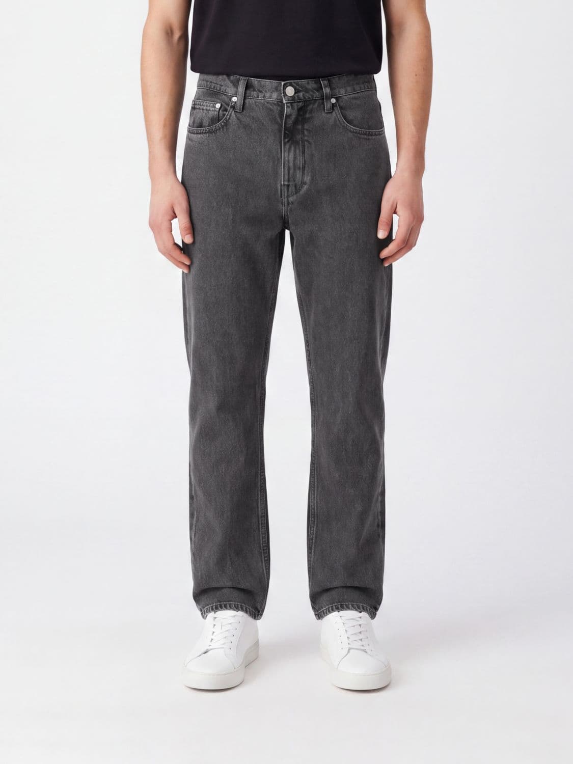 Jil Sander Wide-Leg Five-Pocket Jeans in Cotton Denim