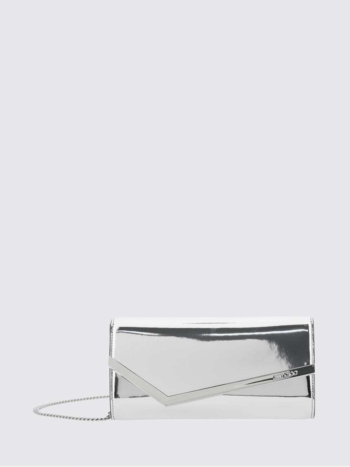 Jimmy Choo Emmie Patent Leather Mini Bag with Removable Chain Strap · OS