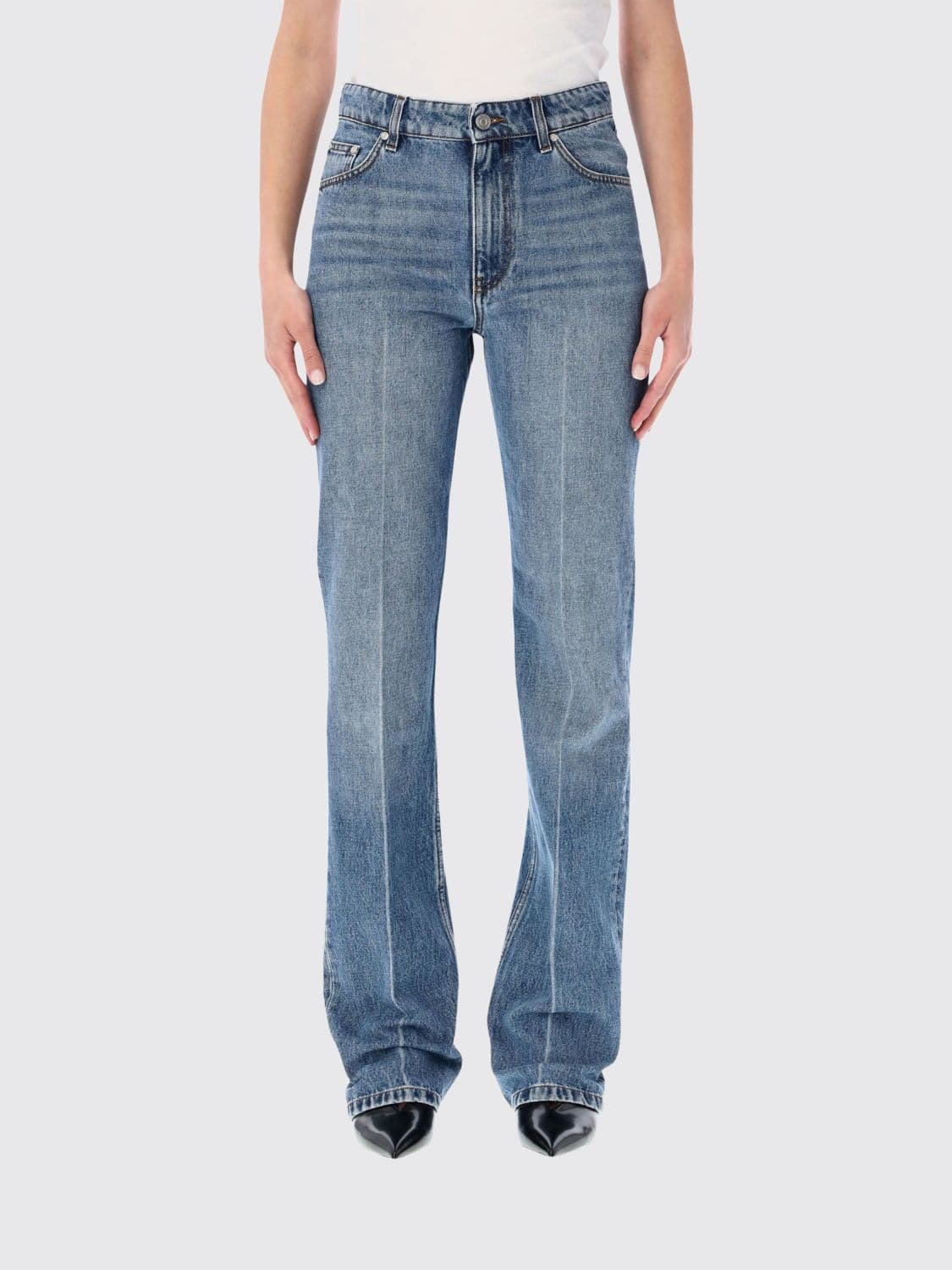 Stella Mccartney High-Waisted Skinny Jeans in Stretch Denim