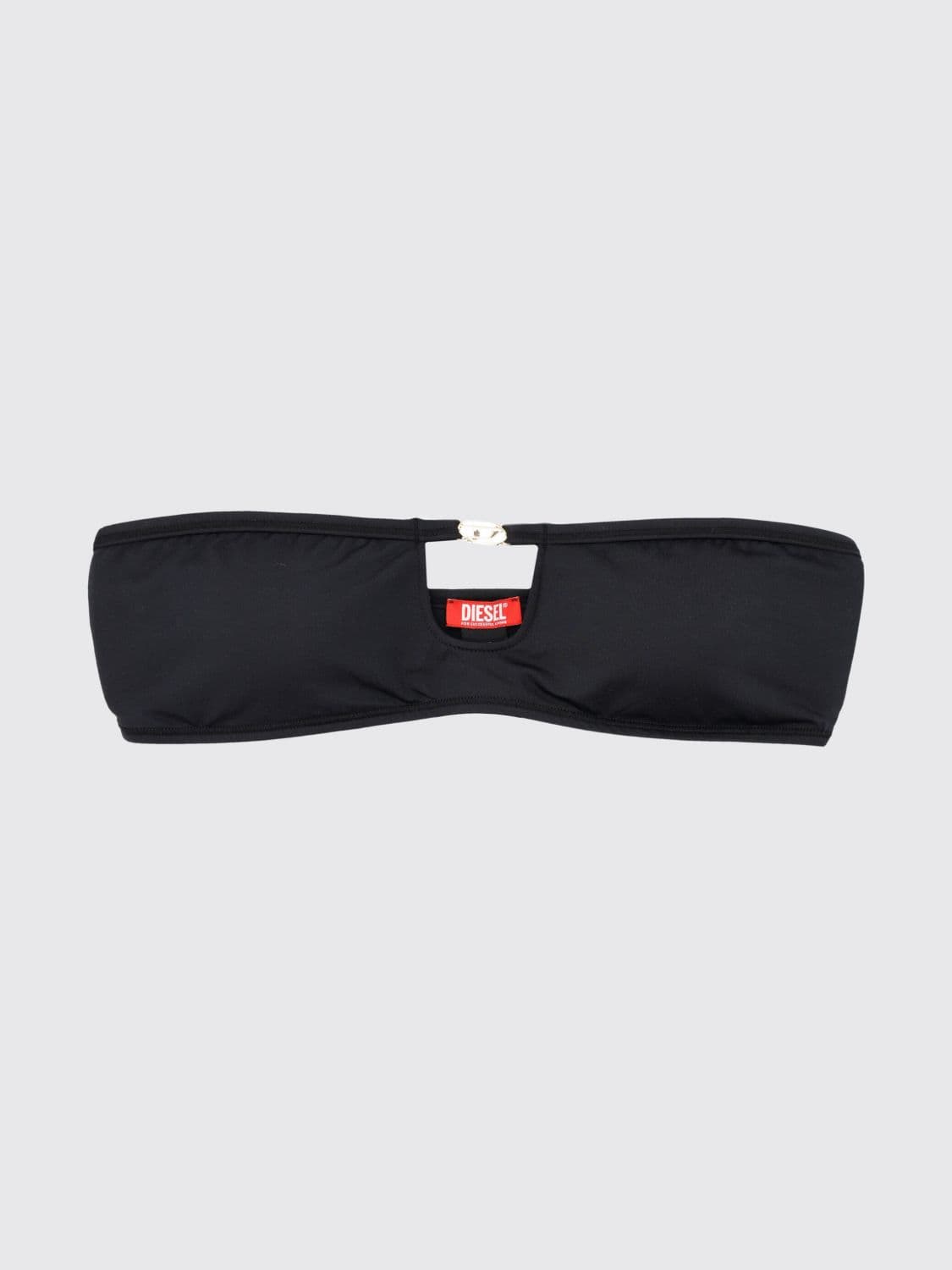 Diesel Oval D Logo Polyamide Blend Bandeau Bra