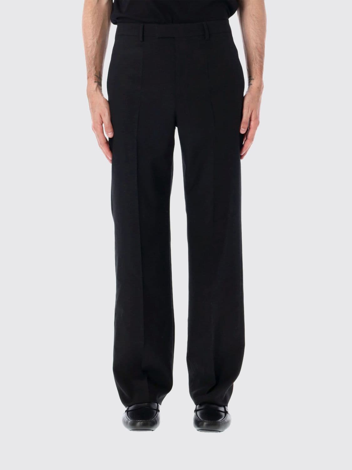 Valentino Garavani Slim Fit Tailored Trousers in Pure Virgin Wool