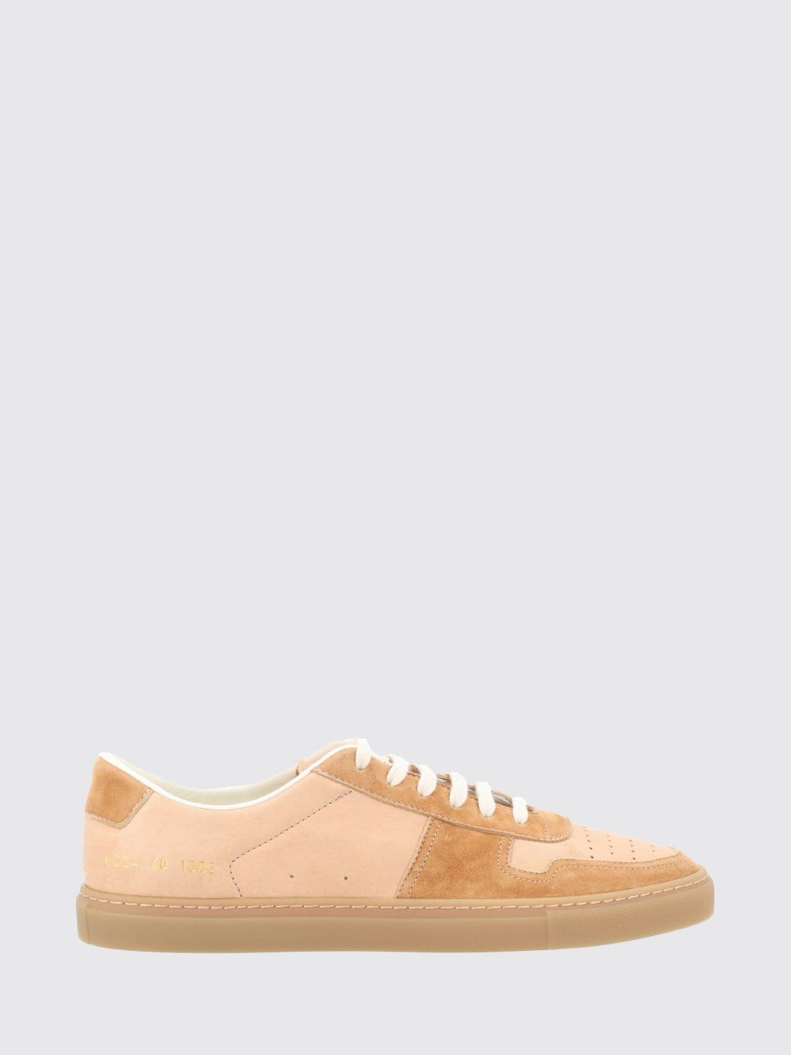 Common Projects Two-Tone Nappa and Suede Low-Top Sneakers