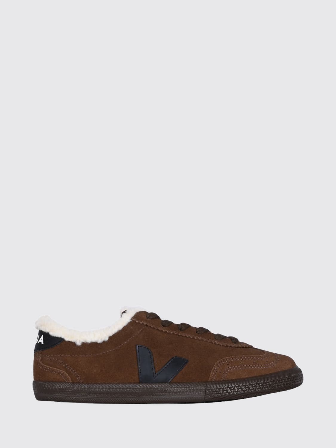 Veja Volley Suede Sneakers with Shearling-Lined Interior