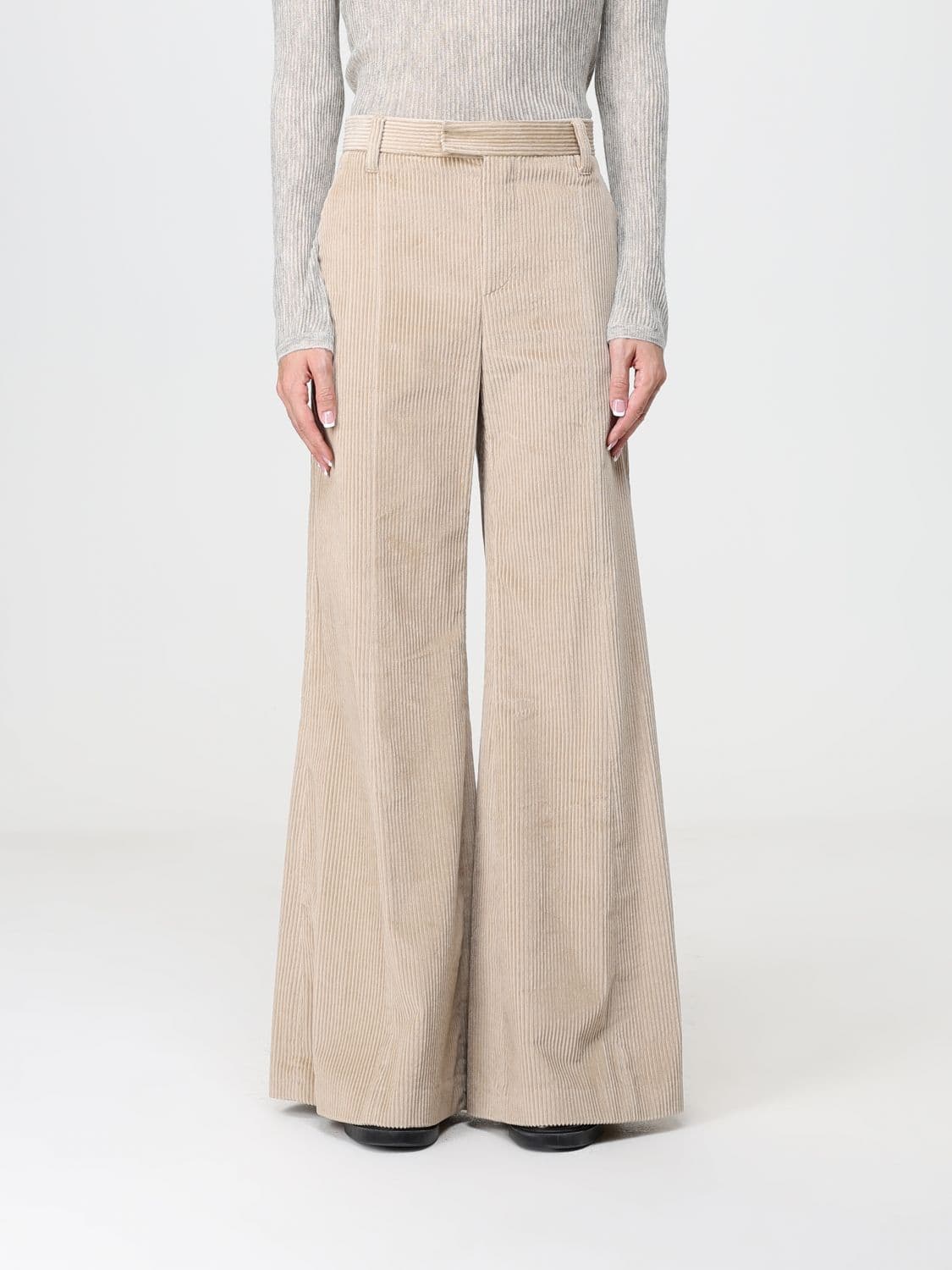 Brunello Cucinelli High-Waisted Flared Corduroy Trousers
