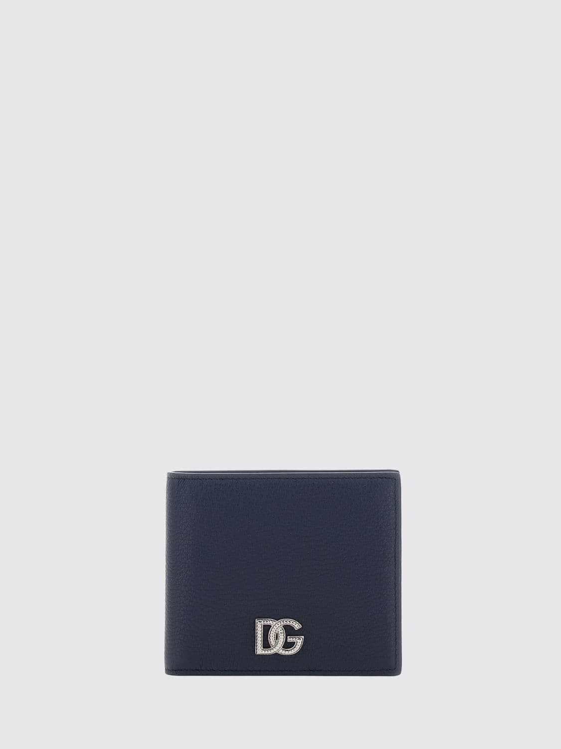 Dolce & Gabbana Grained Calfskin Bifold Wallet with DG Monogram · OS
