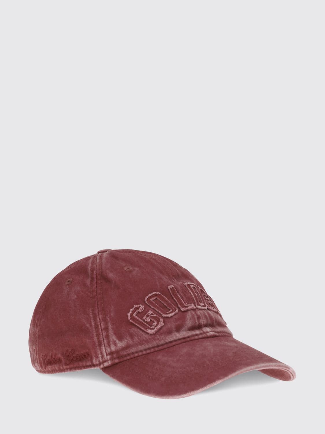 Golden Goose Stone Washed Denim Baseball Cap with Tone-on-Tone Logo