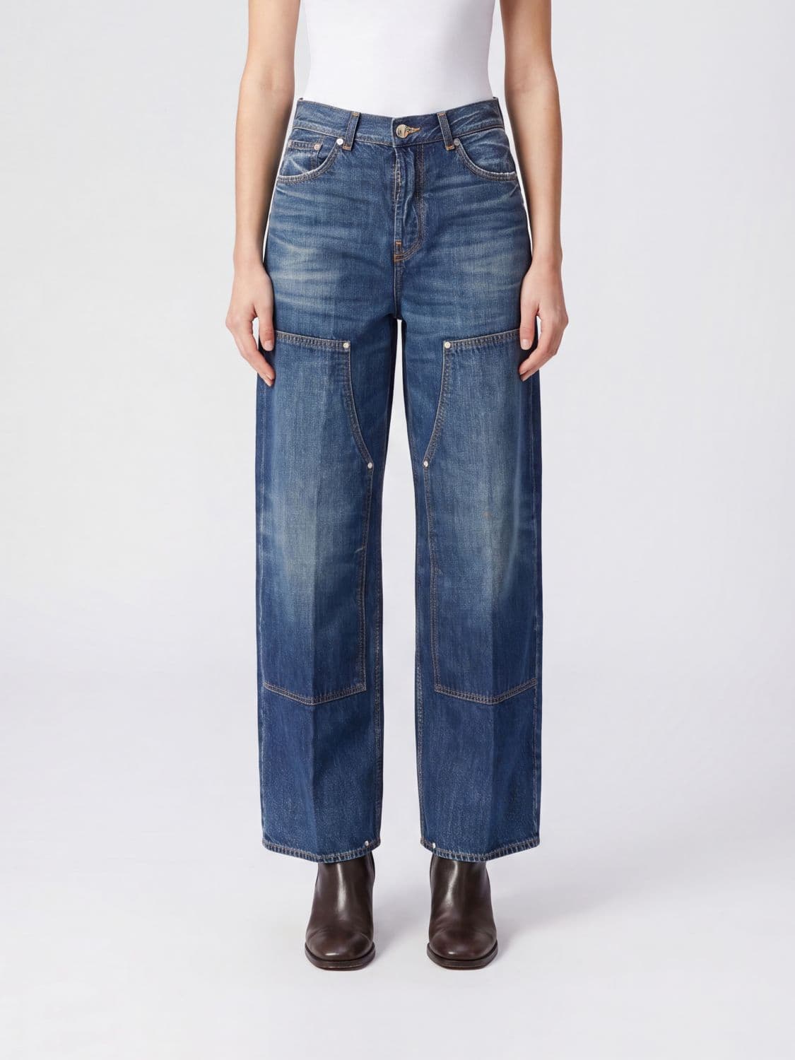 Haikure Legacy Norm High-Rise Wide-Leg Jeans in Cotton Denim