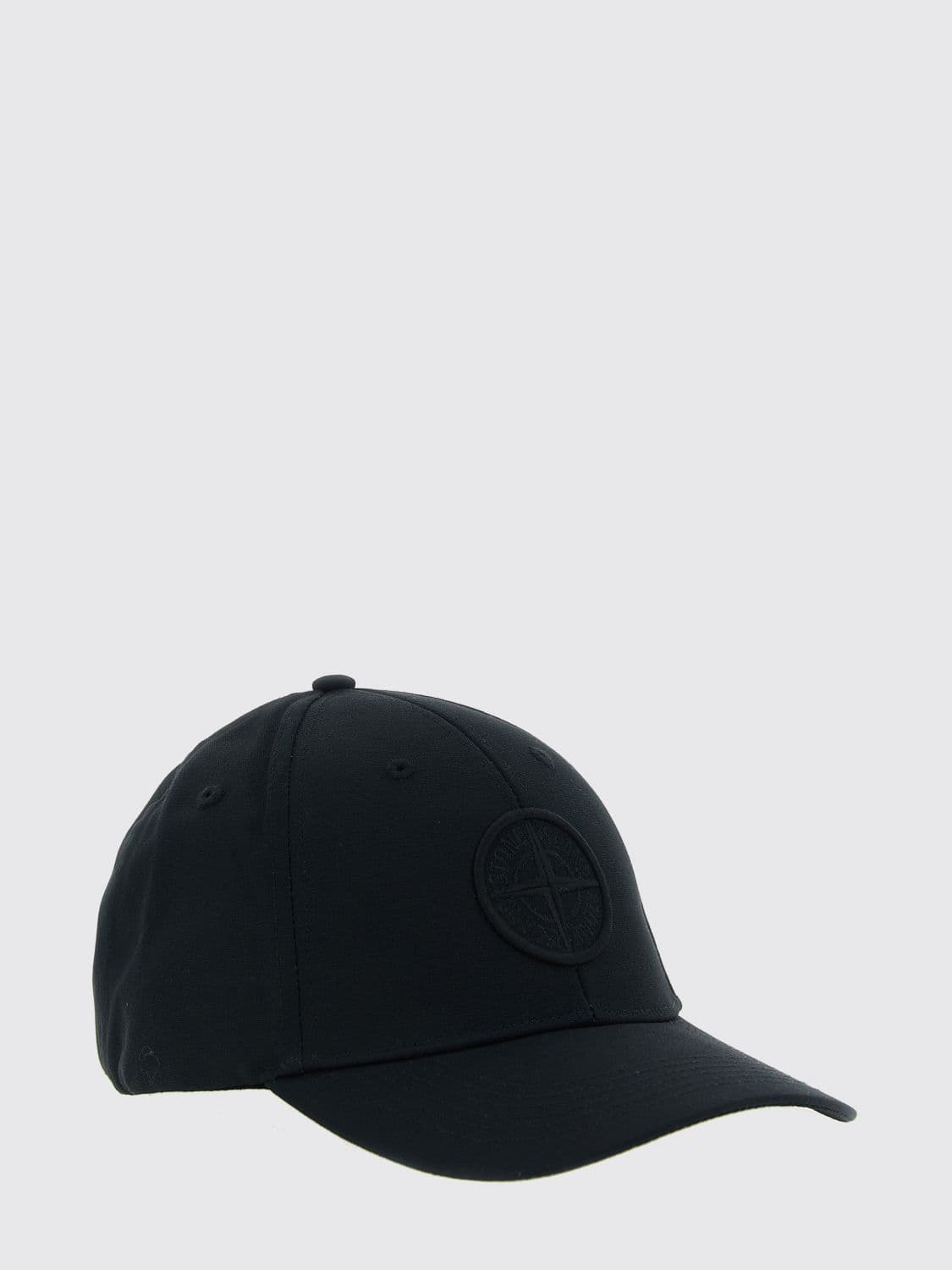 Stone Island Cotton Baseball Cap with Embroidered Compass Logo