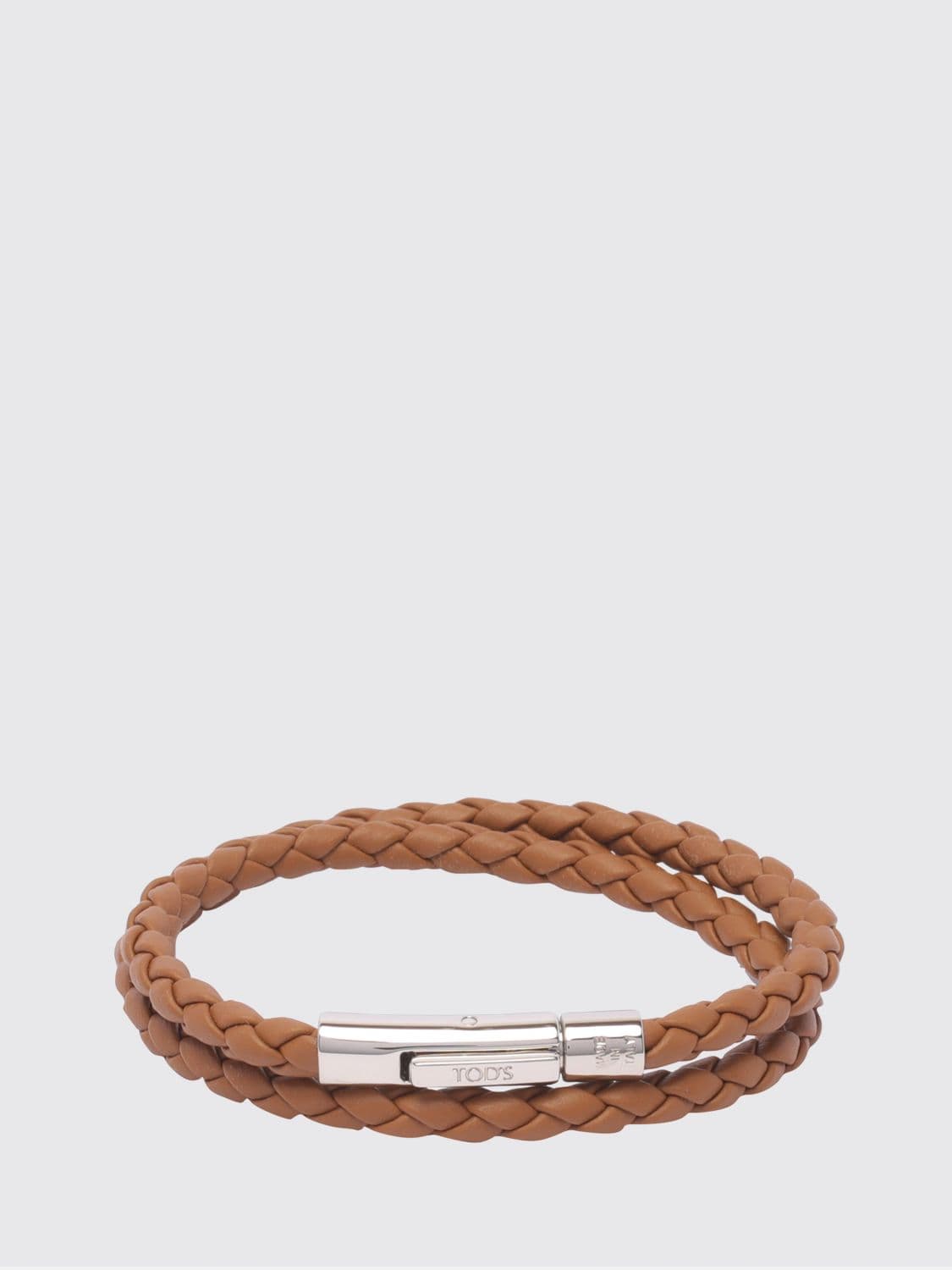 Tod's MyColors Braided Calfskin Bracelet with Engraved Logo