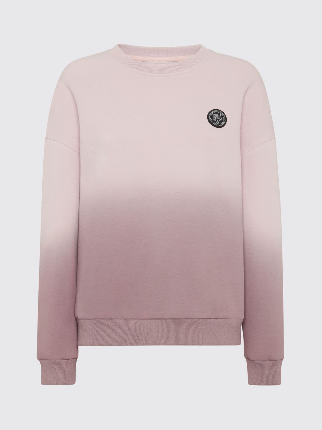 Plein Sport Abstract Print Jersey Sweatshirt with Dropped Shoulders