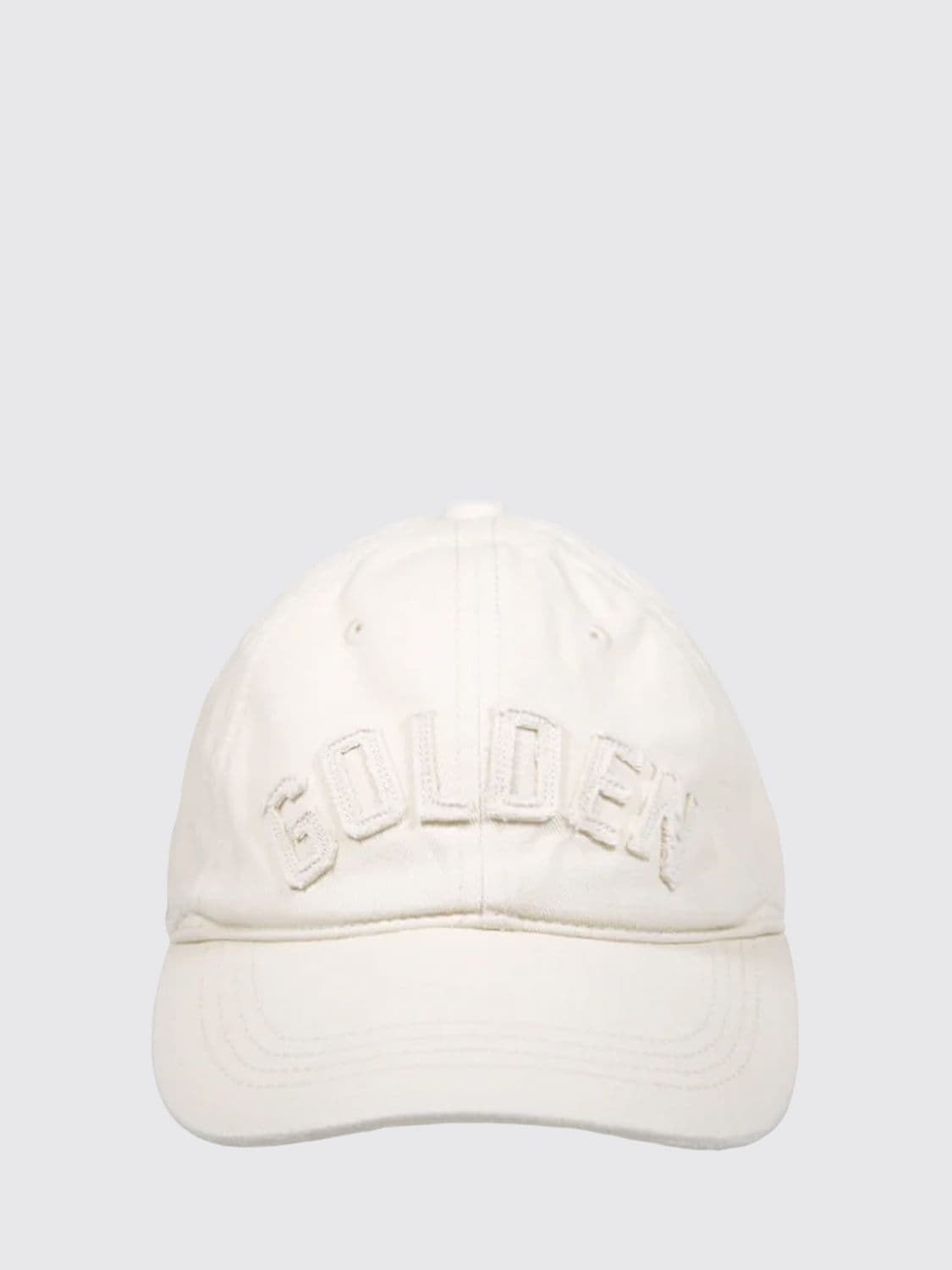 Golden Goose Cotton Baseball Cap with Rigid Visor and Embroidered Logo