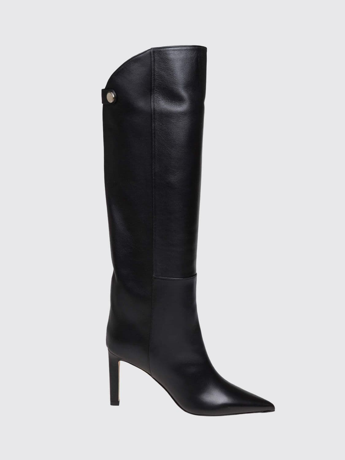 Jimmy Choo Alizze Leather Knee-High Boots with Stiletto Heel