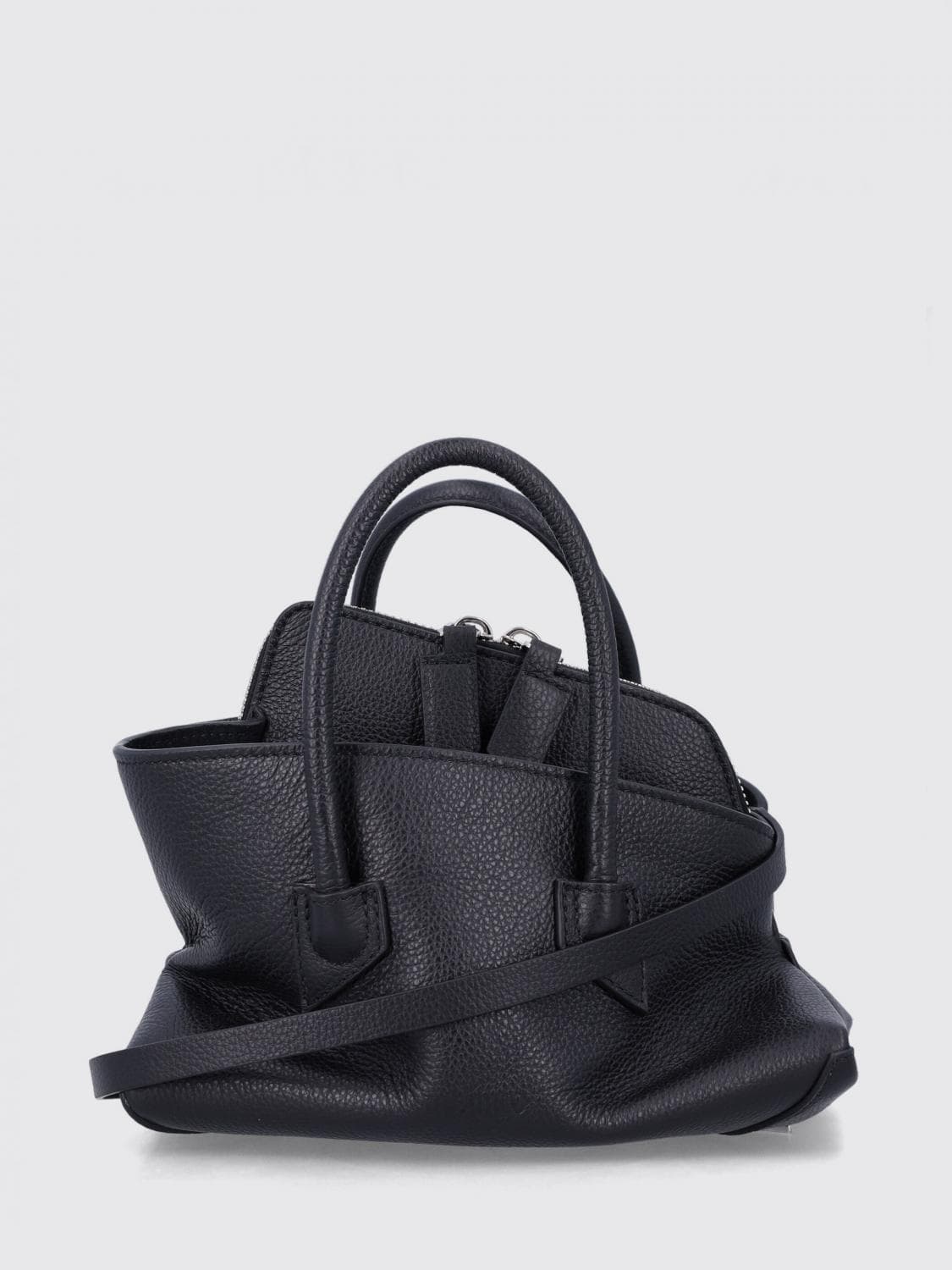 The Attico La Passeggiata Hammered Leather Mini Handbag