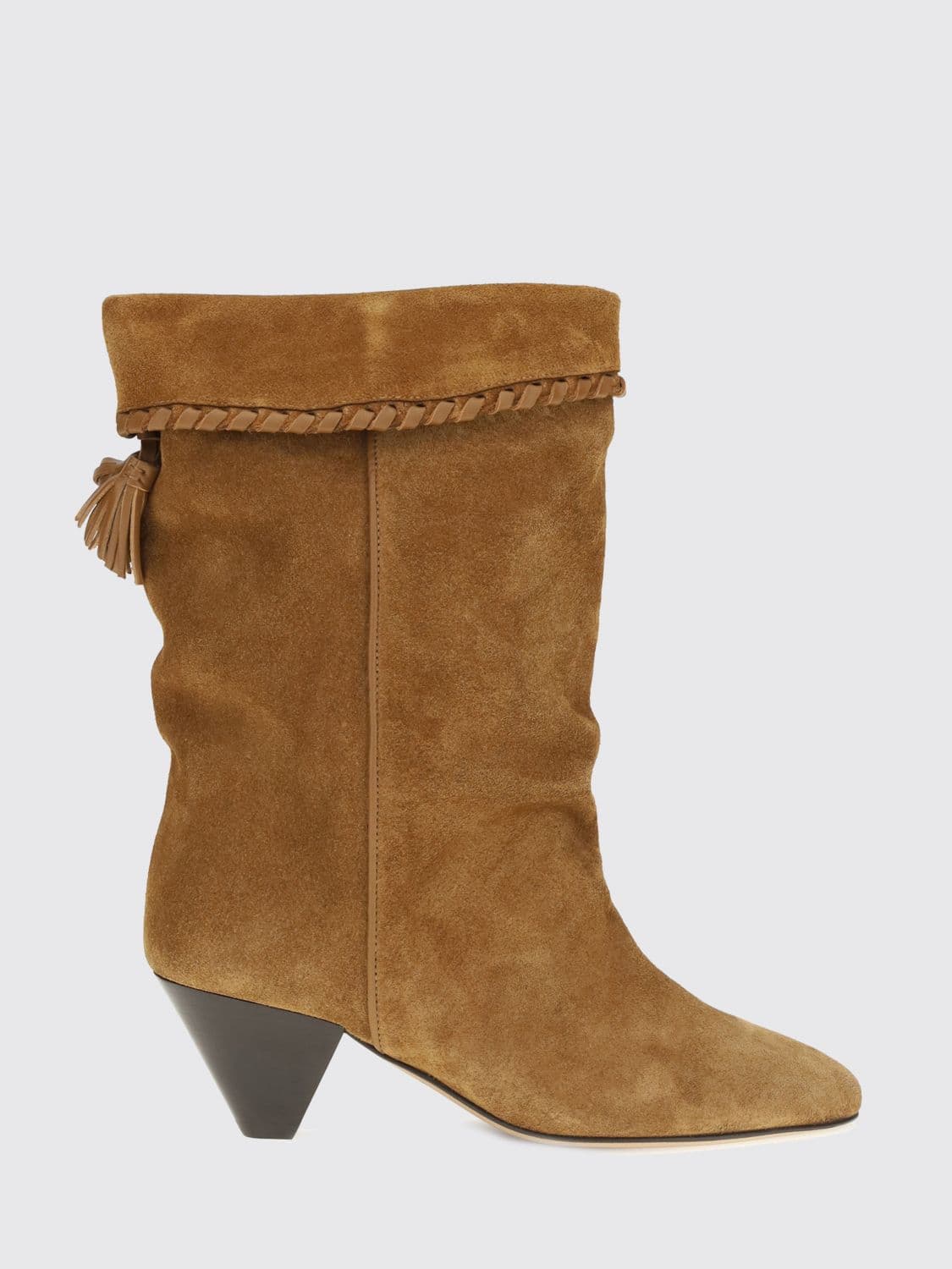 Isabel Marant Dalby Suede Boots with Cone Heel