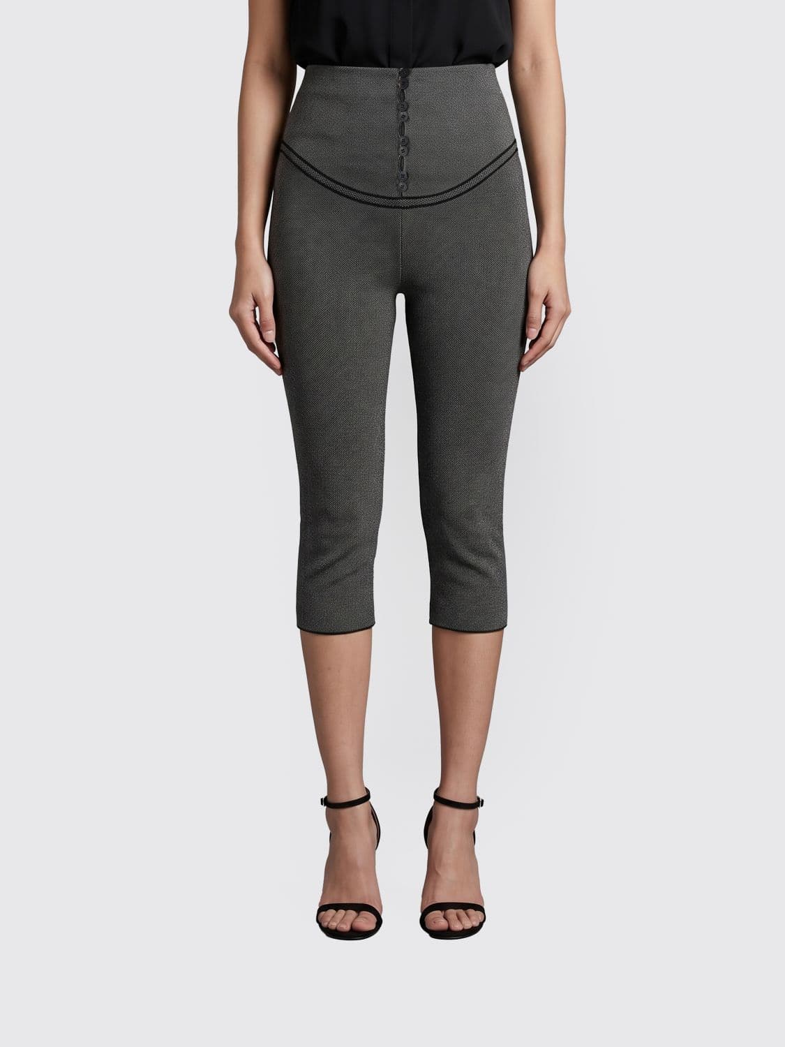 Jacquemus High-Waisted Skinny Fit Cropped Jersey Leggings · 40
