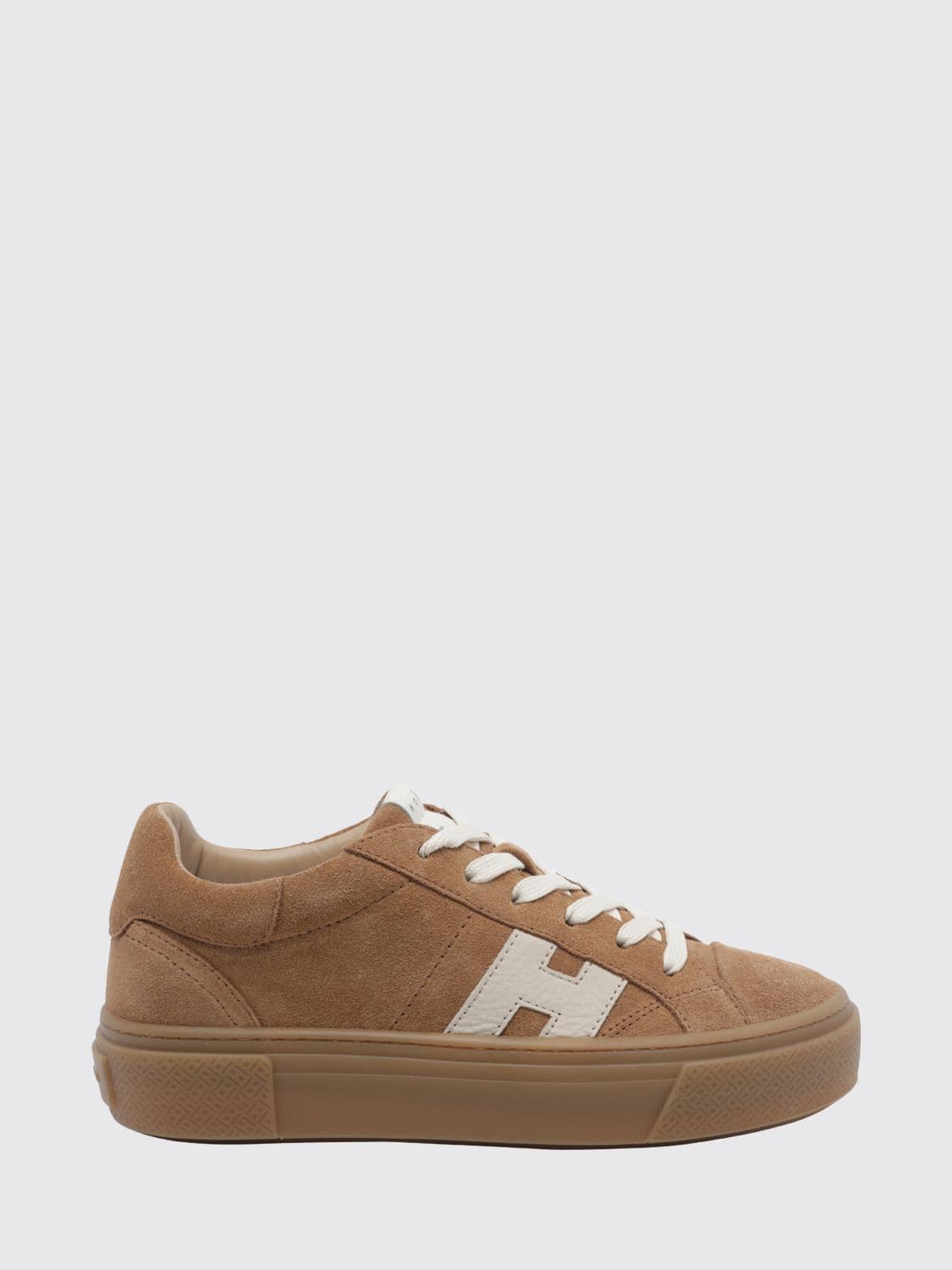 Hogan Crosswind Suede Leather Platform Sneakers