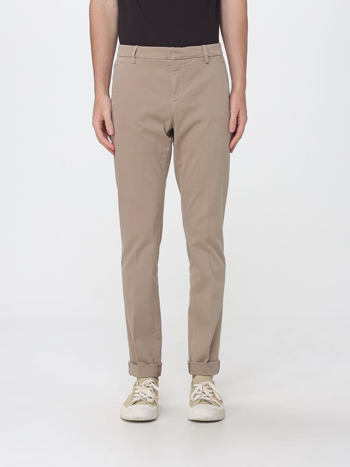 Dondup Gaubert Slim Fit Mid-Rise Velvet Chino Trousers