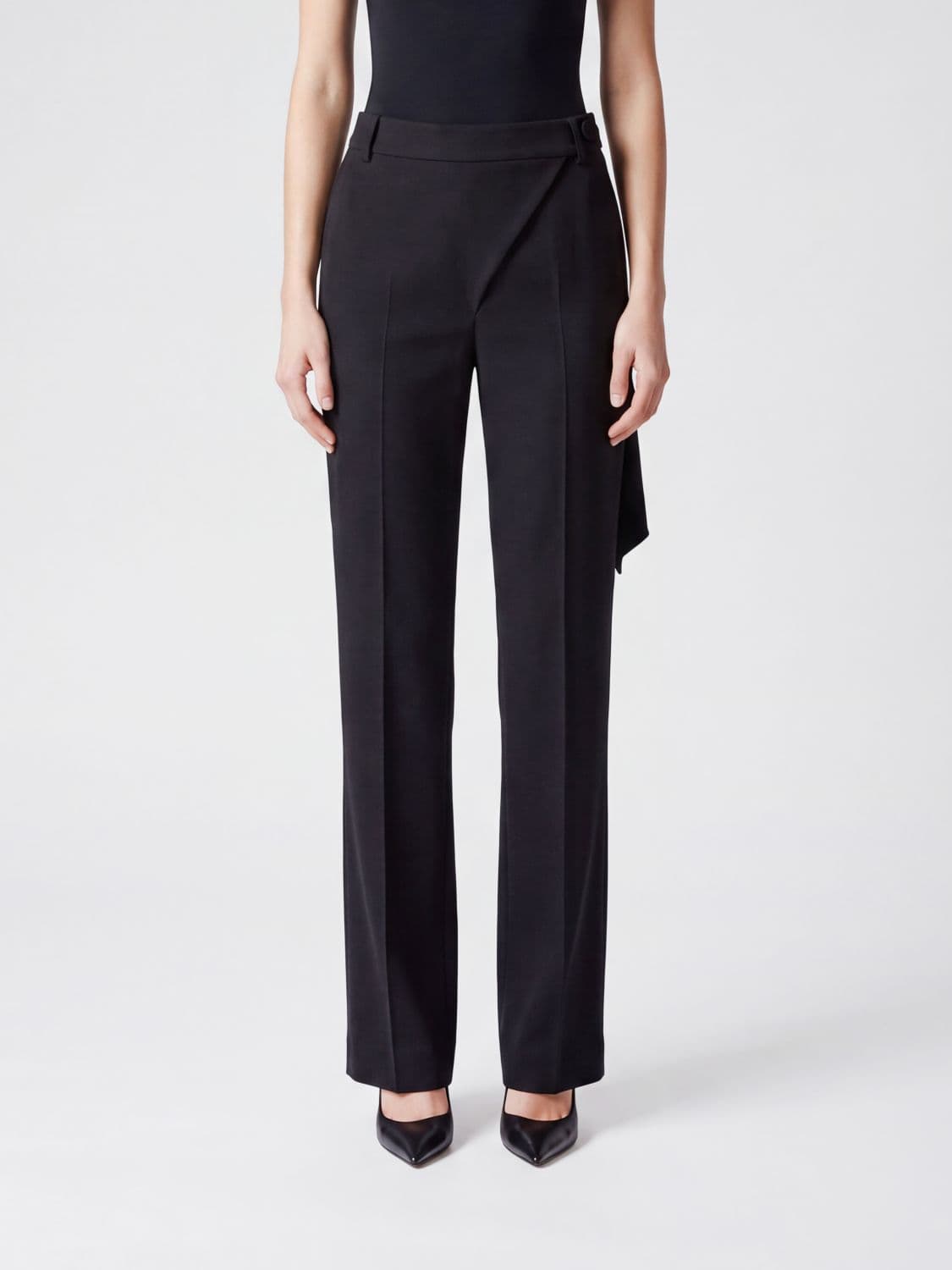 The Attico Straight-Leg Virgin Wool Tailored Trousers