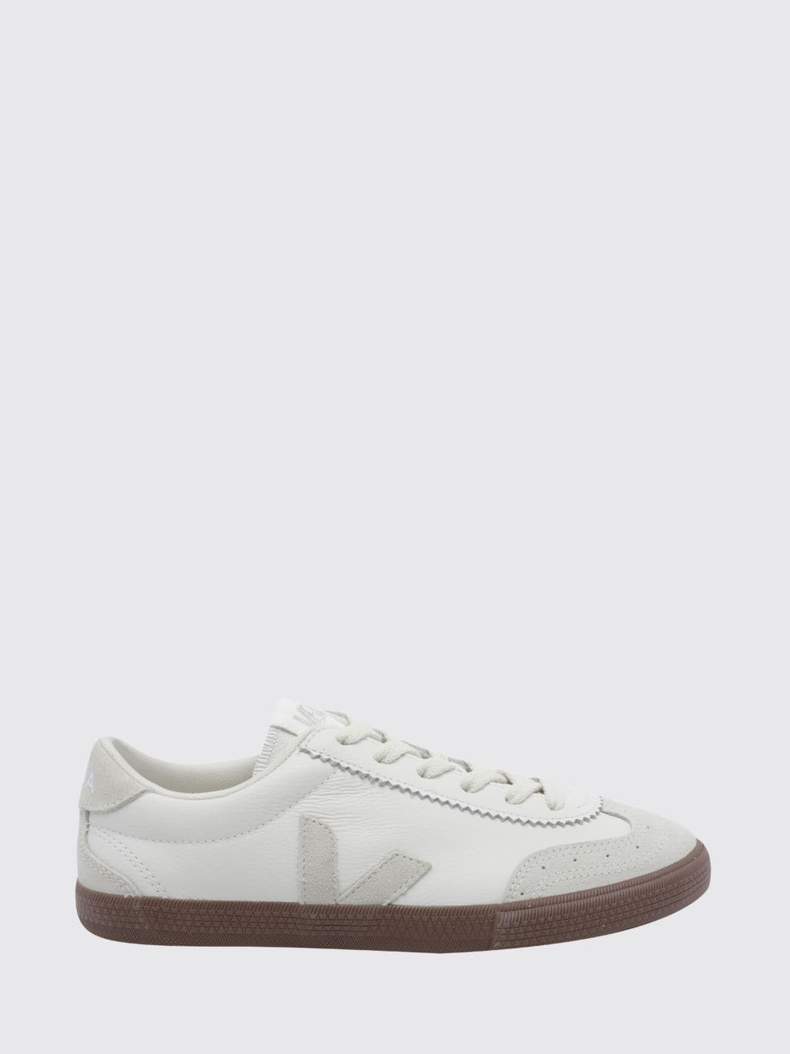 Veja Volley O. T. Leather Low-Top Sneakers with Contrast Logo · 36