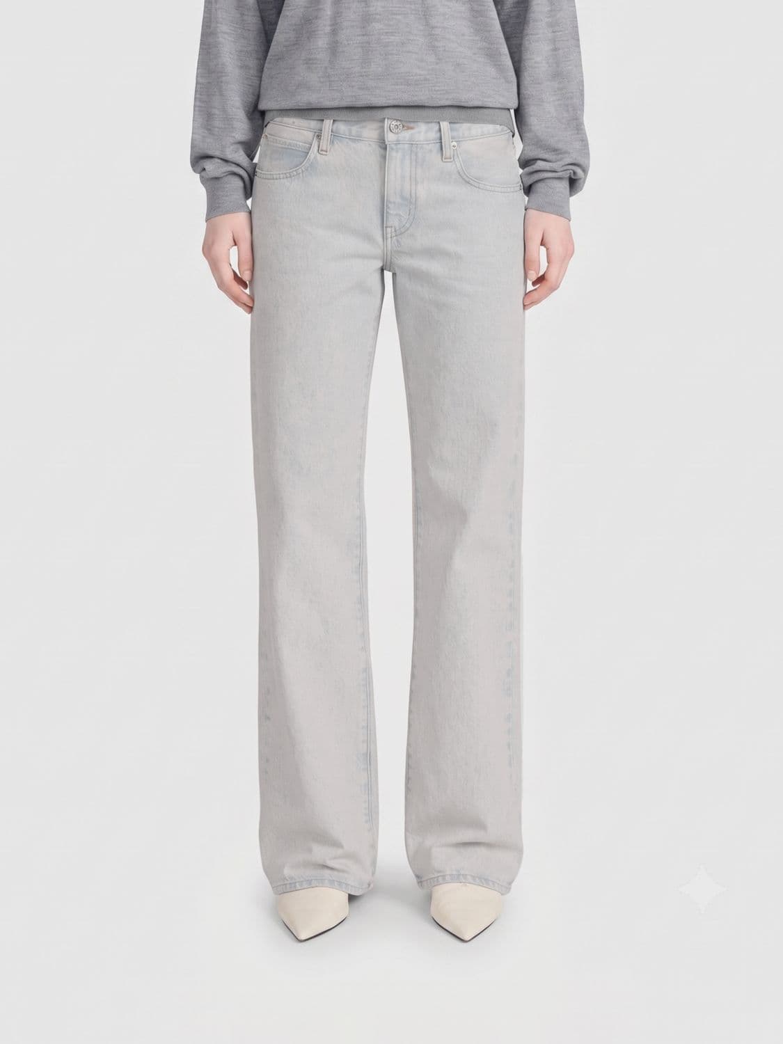 Frame The Saturday High-Waist Wide-Leg Jeans in Denim