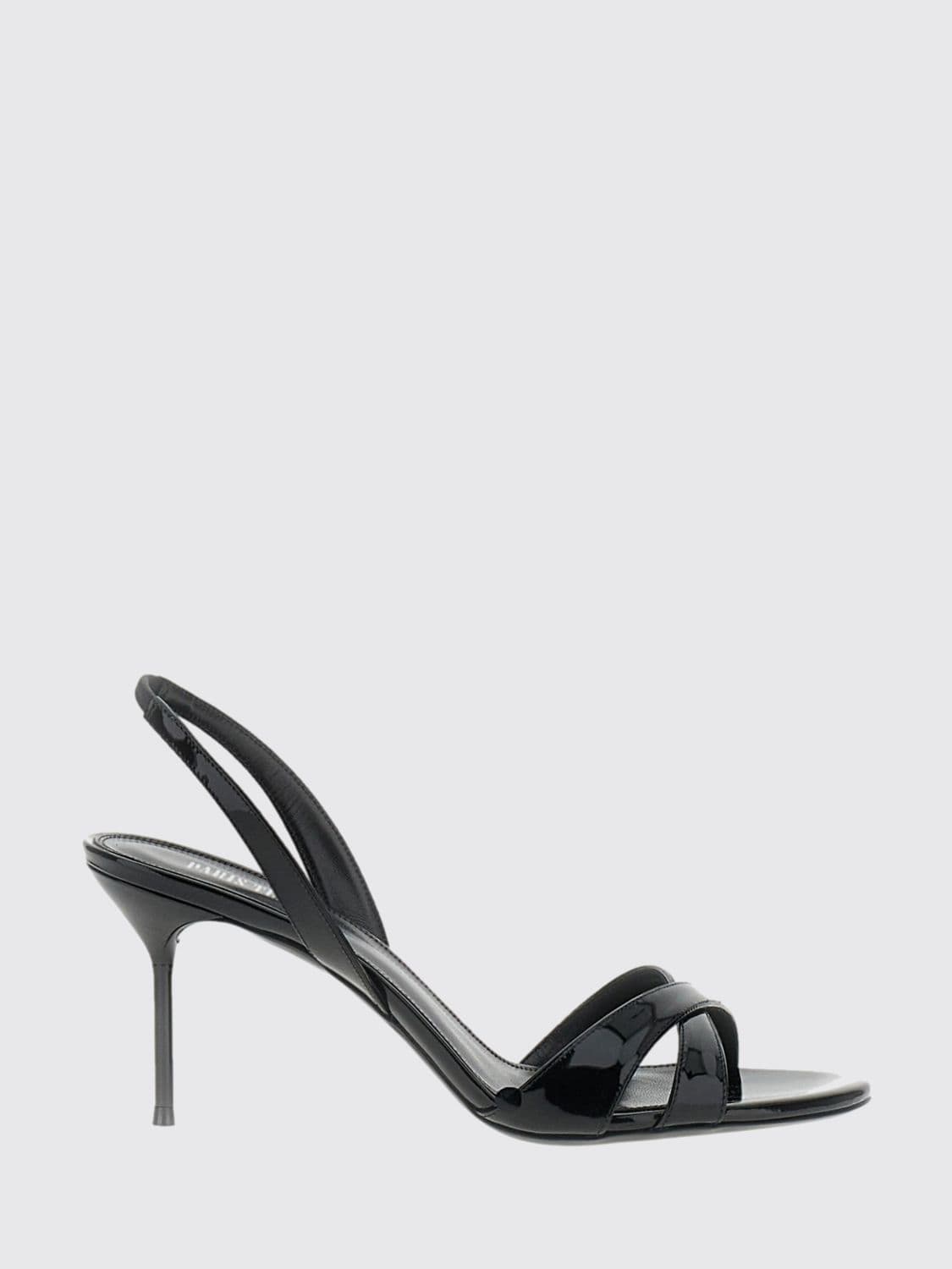 Paris Texas Lidia Patent Leather Mid-Heel Slingback Sandals