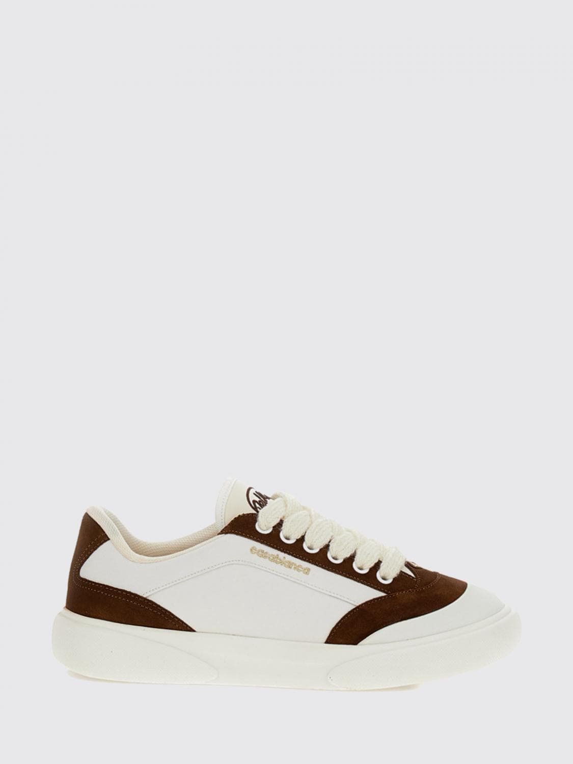 Casablanca Bicolour Leather and Textile Low Top Trainers · 9½