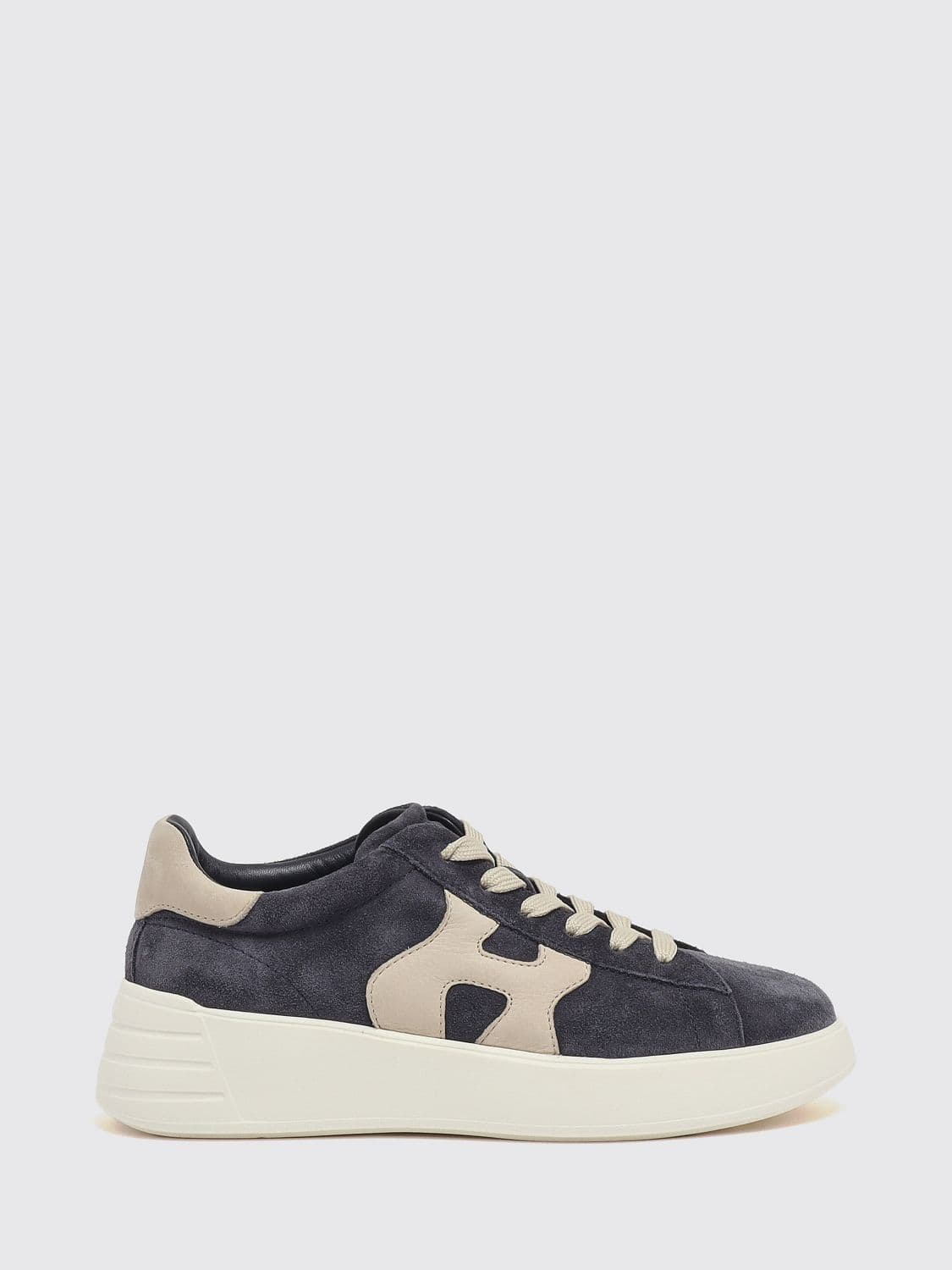 Hogan Rebel Leather and Suede Sneakers with Chunky Sole