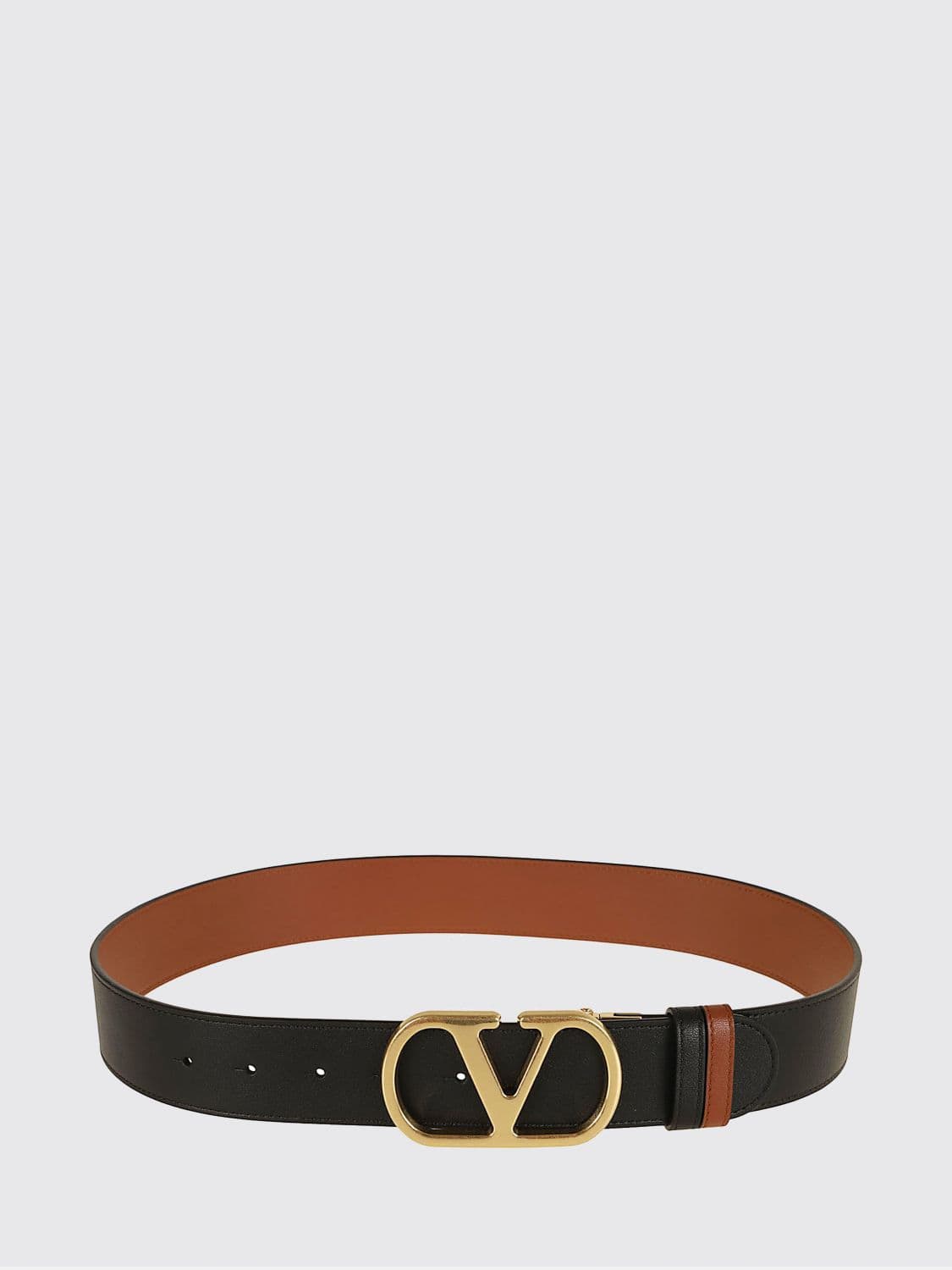 Valentino Garavani VLogo Signature Reversible Belt in Smooth Calf Leather 4 cm