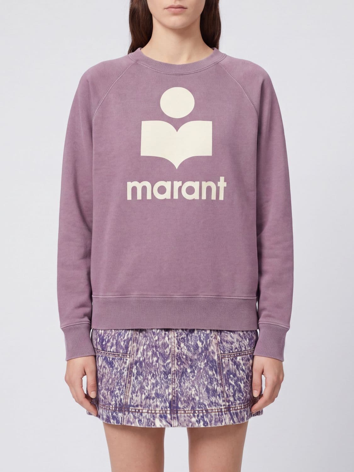 Isabel Marant Etoile Crewneck Sweatshirt in Cotton-Blend with Logo