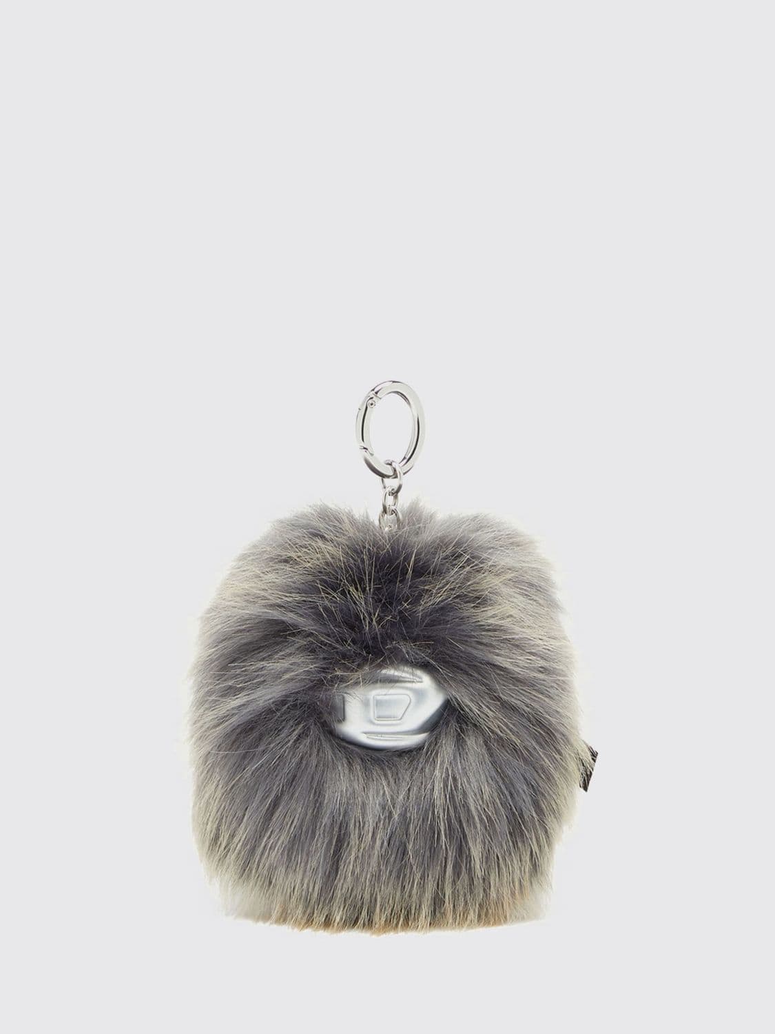 Diesel Monster Faux Fur Keychain with Oval D Logo · OS