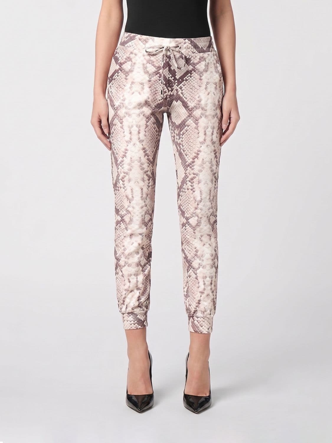 Philipp Plein Python Print Skinny Jersey Joggers