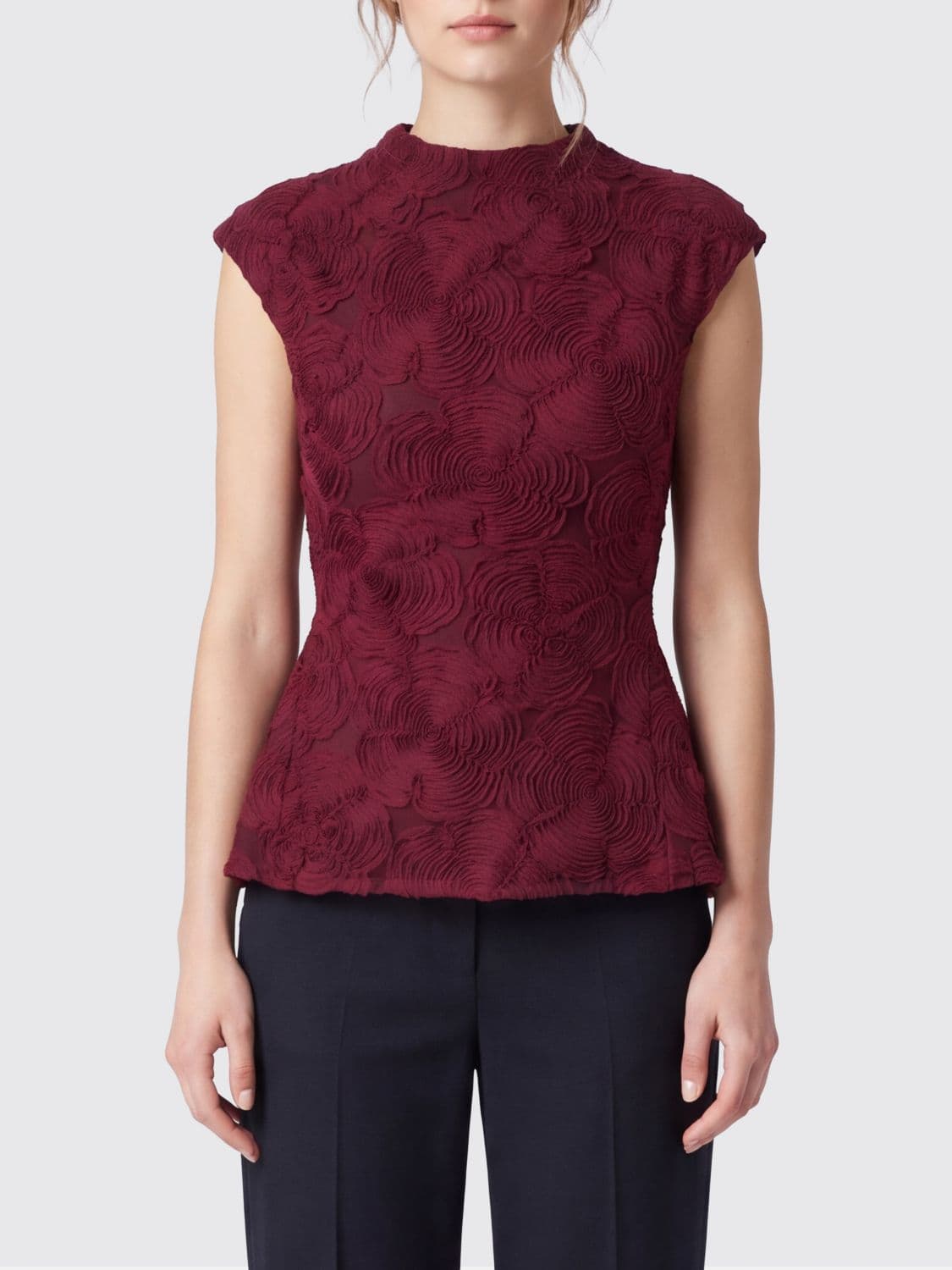 Rotate Top Woman color Burgundy
