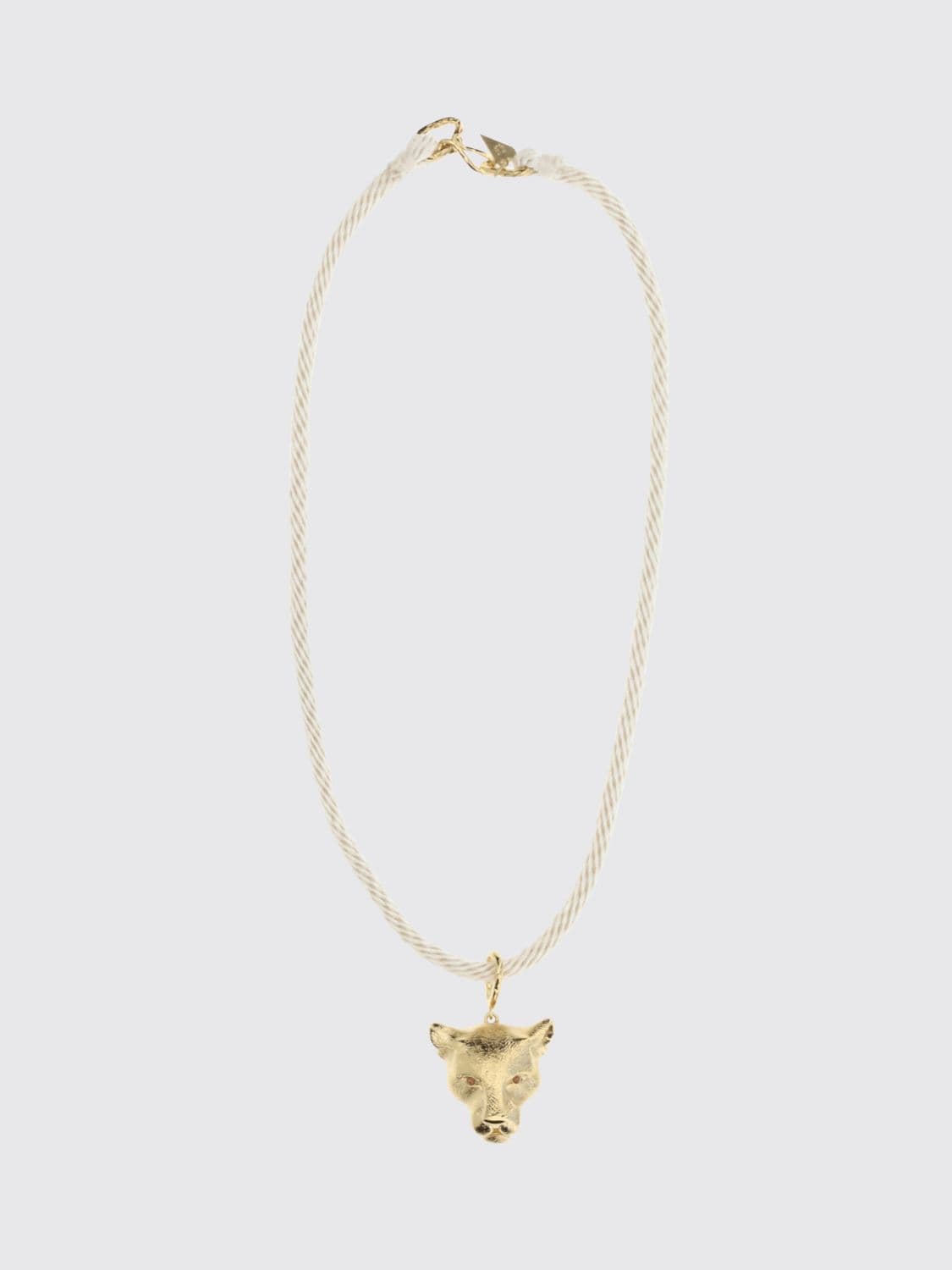 Forte Forte Bronze and Viscose Choker Necklace with Pendant