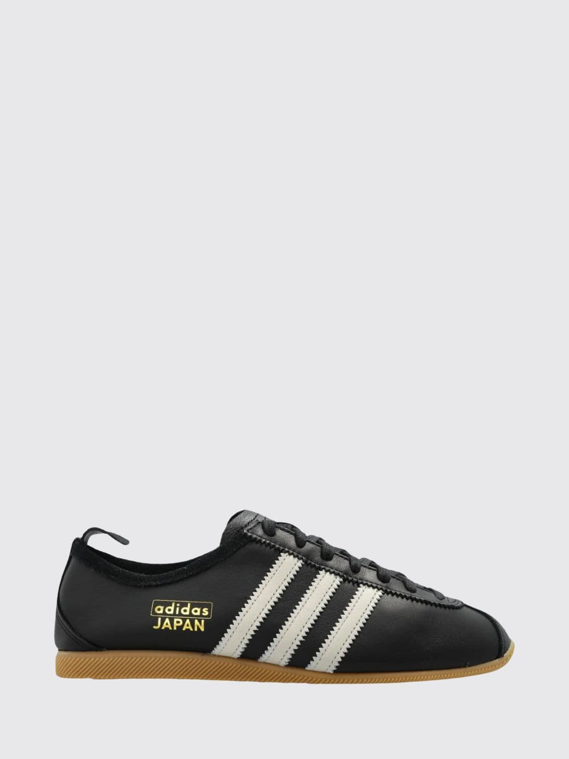 Adidas Originals Japan Leather Sneakers with 3-Stripes Logo