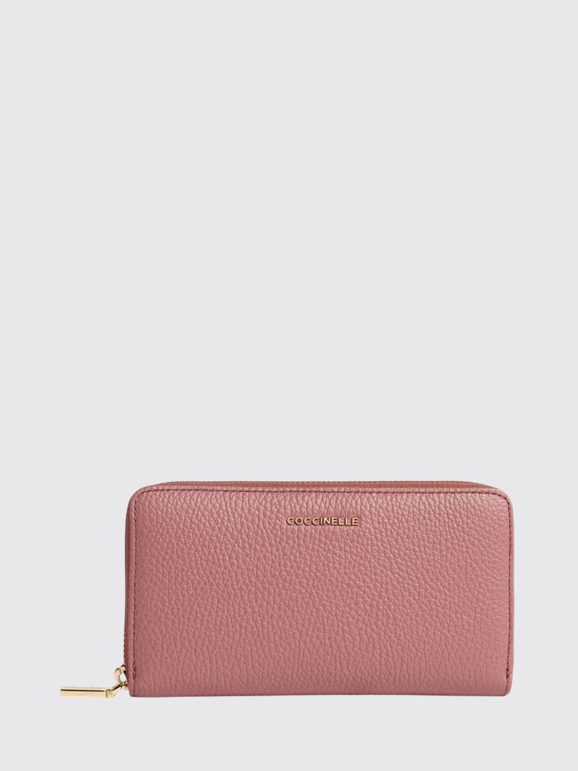 Coccinelle Metallic Soft Grained Leather Continental Wallet